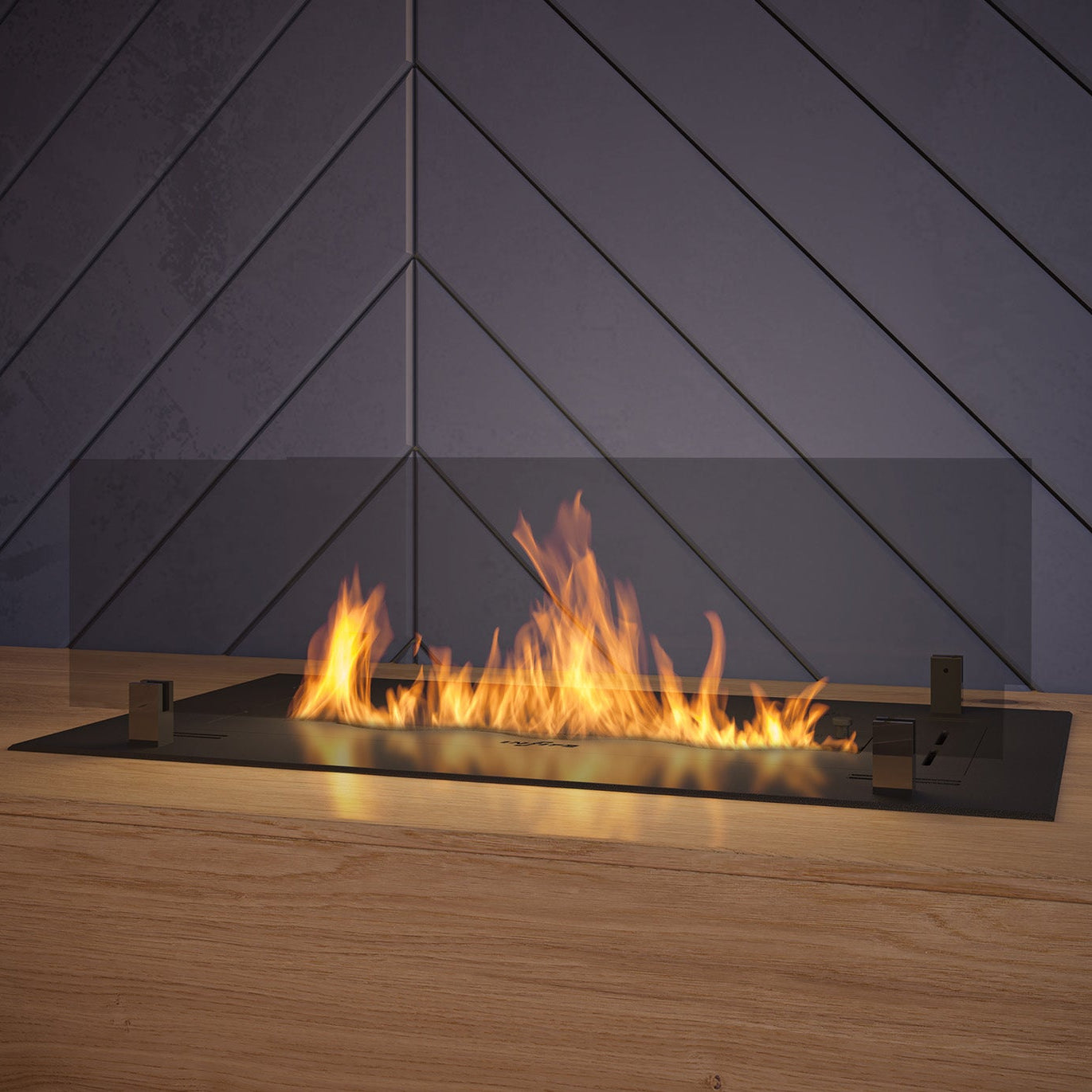 Biokamīns InseSlim 60;80;100;120;150;200/37/85 cm melns - N1 Home