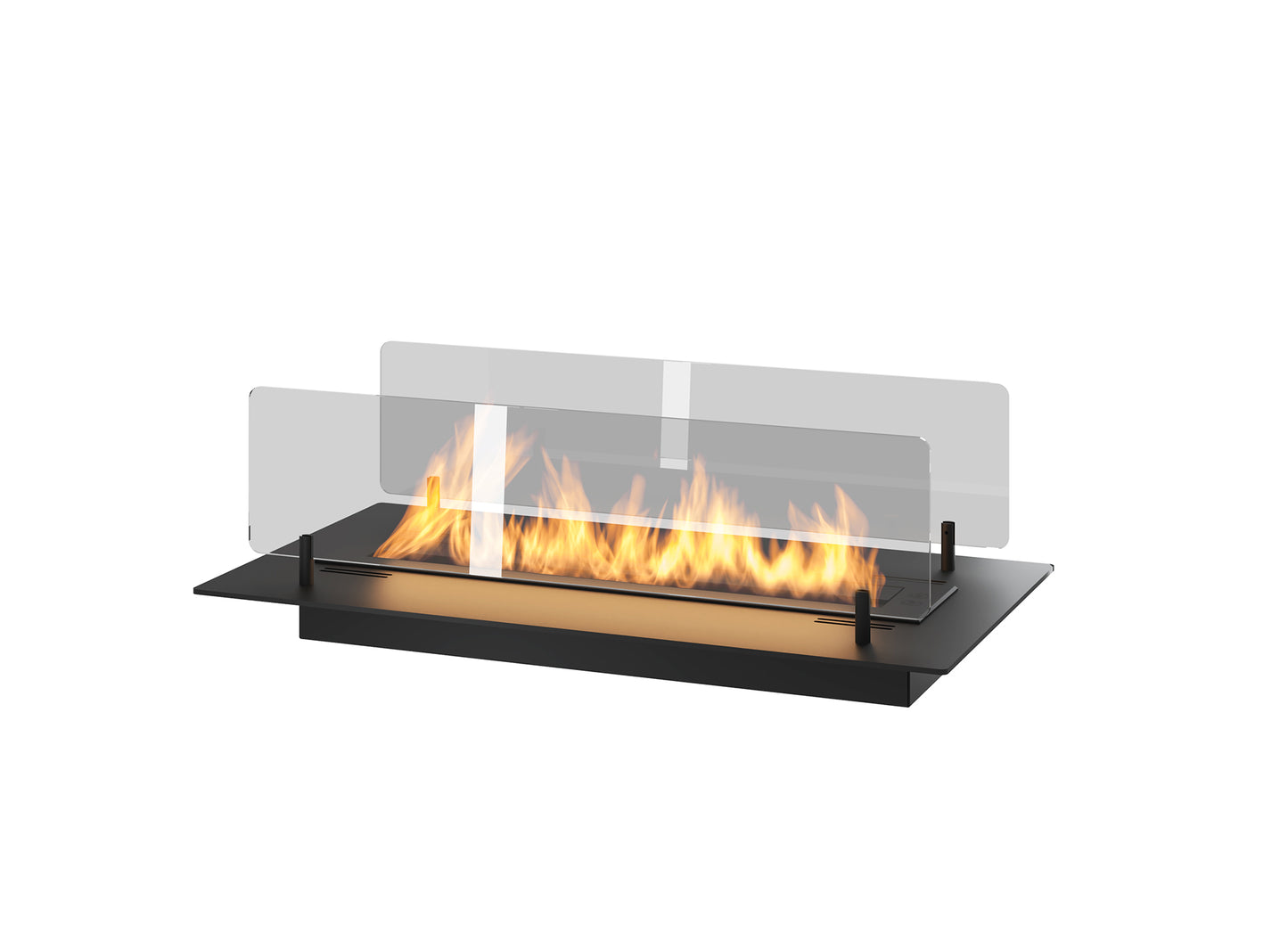 Biokamīns Inser 60/32/550; 100/32/50; 120/32/50 cm melns - N1 Home