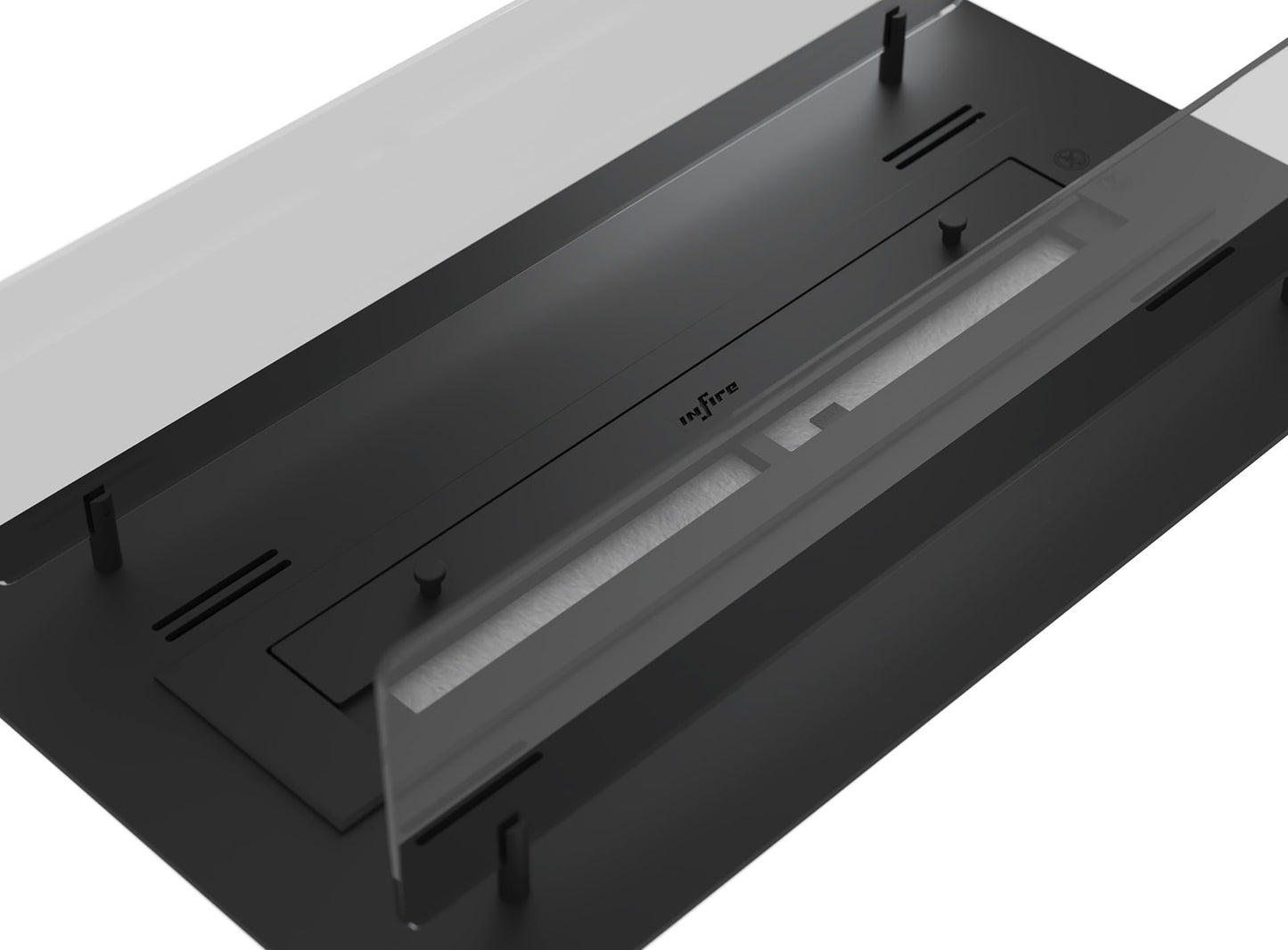 Biokamīns Inser 60/32/550; 100/32/50; 120/32/50 cm melns - N1 Home