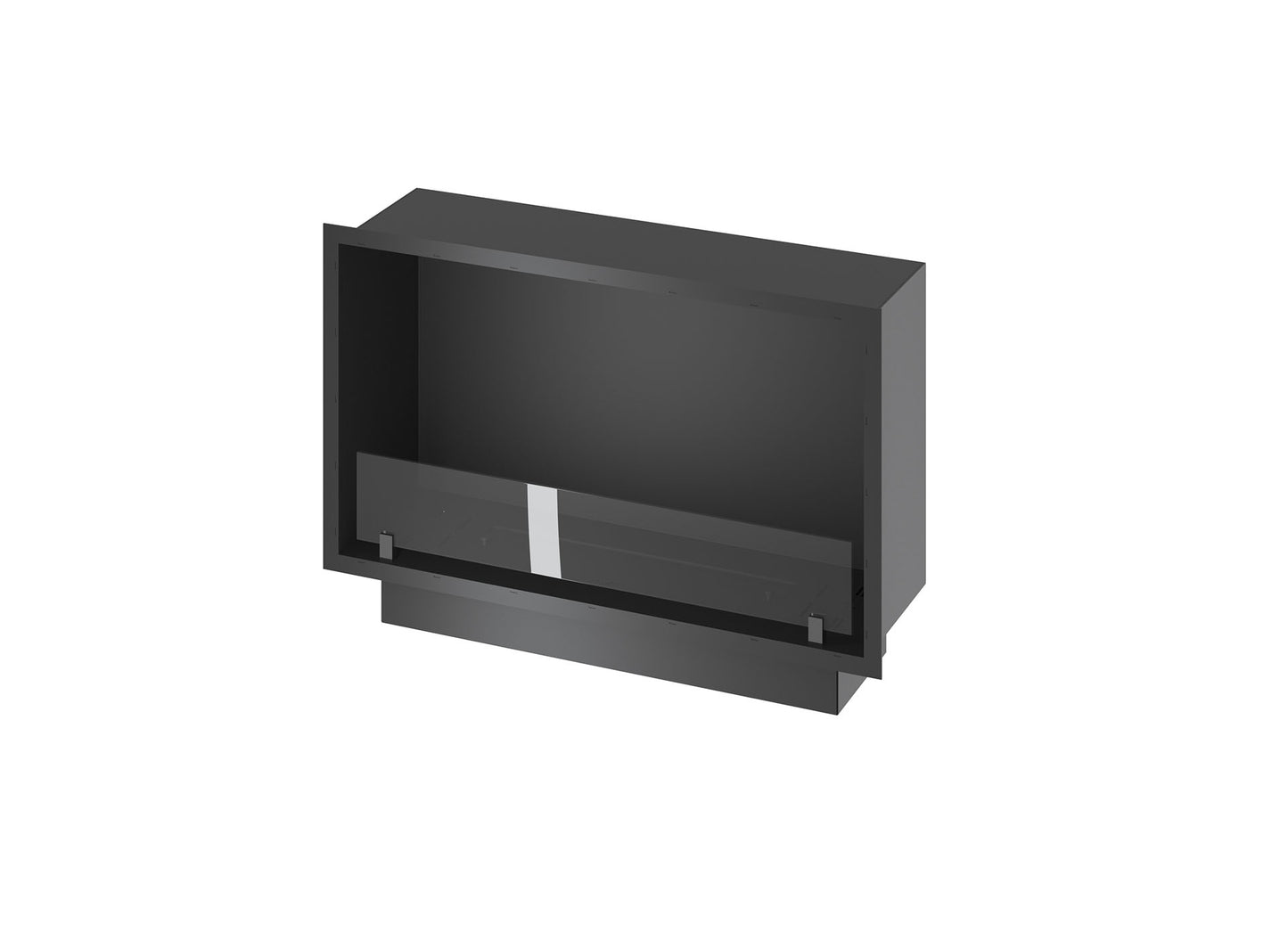 Biokamīns Slim inside Blan 84;104;124;154;204/59/25;30 cm melns - N1 Home