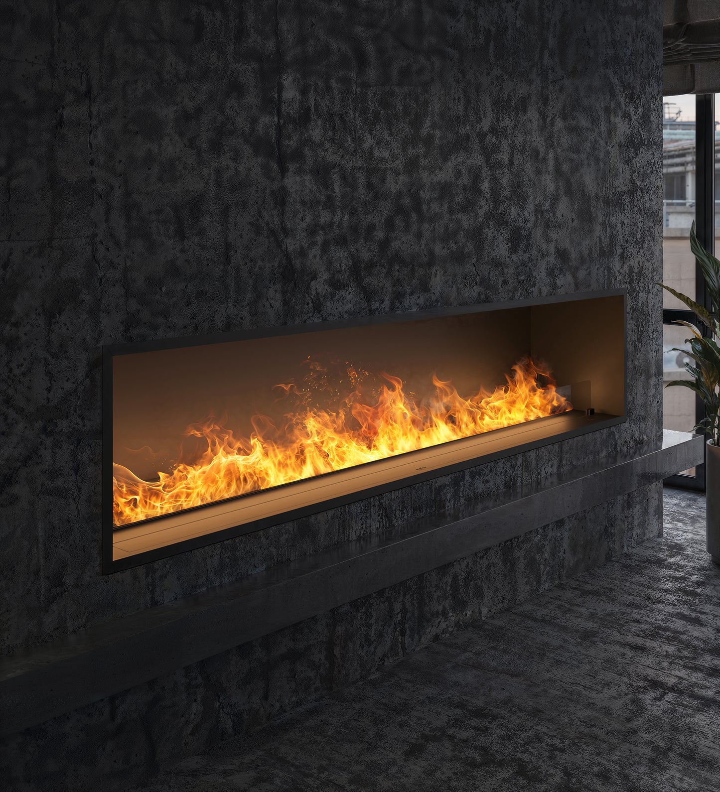 Elektriskais kamīns Invap inside 80/45/40 cm melns - N1 Home