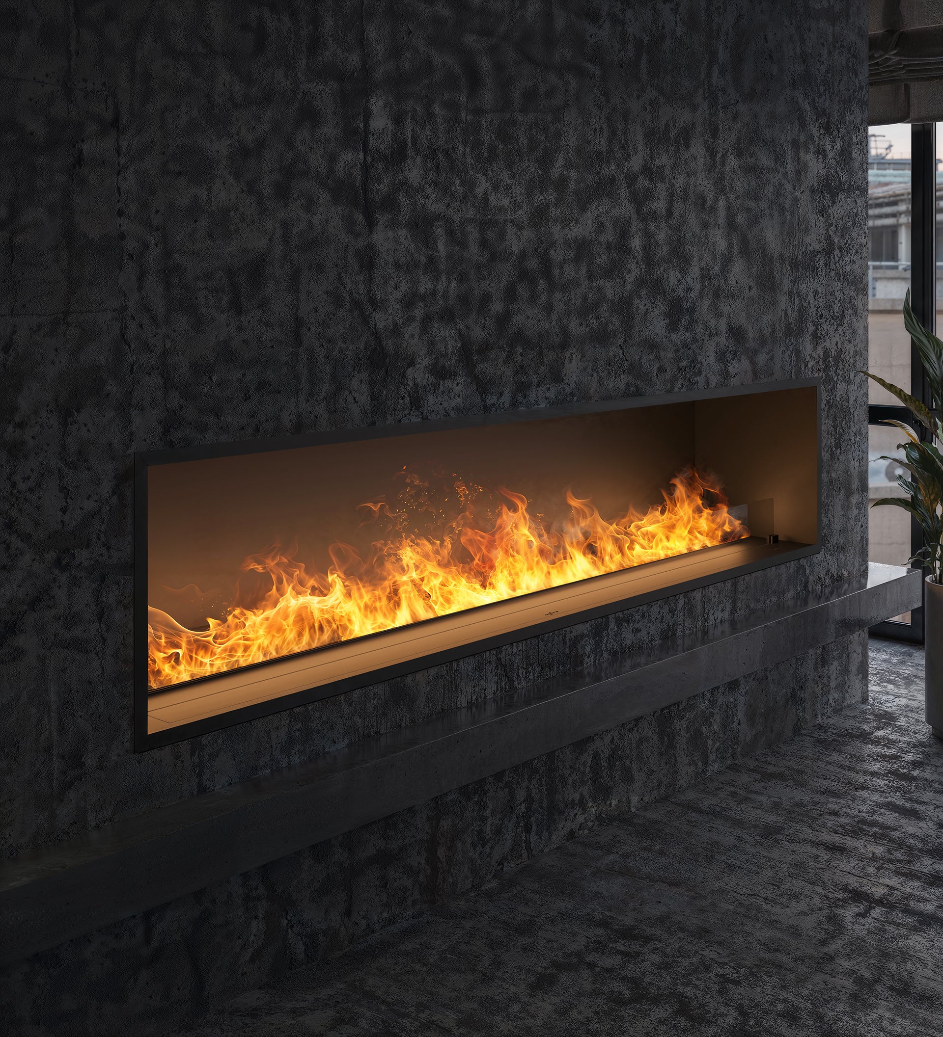 Elektriskais kamīns Invap inside 80/45/40 cm melns - N1 Home