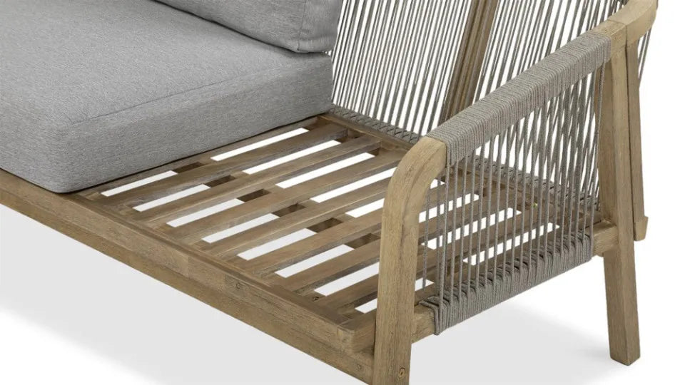 Koka dārza mēbeļu komplekts Jaco Caffe pelēks - N1 Home