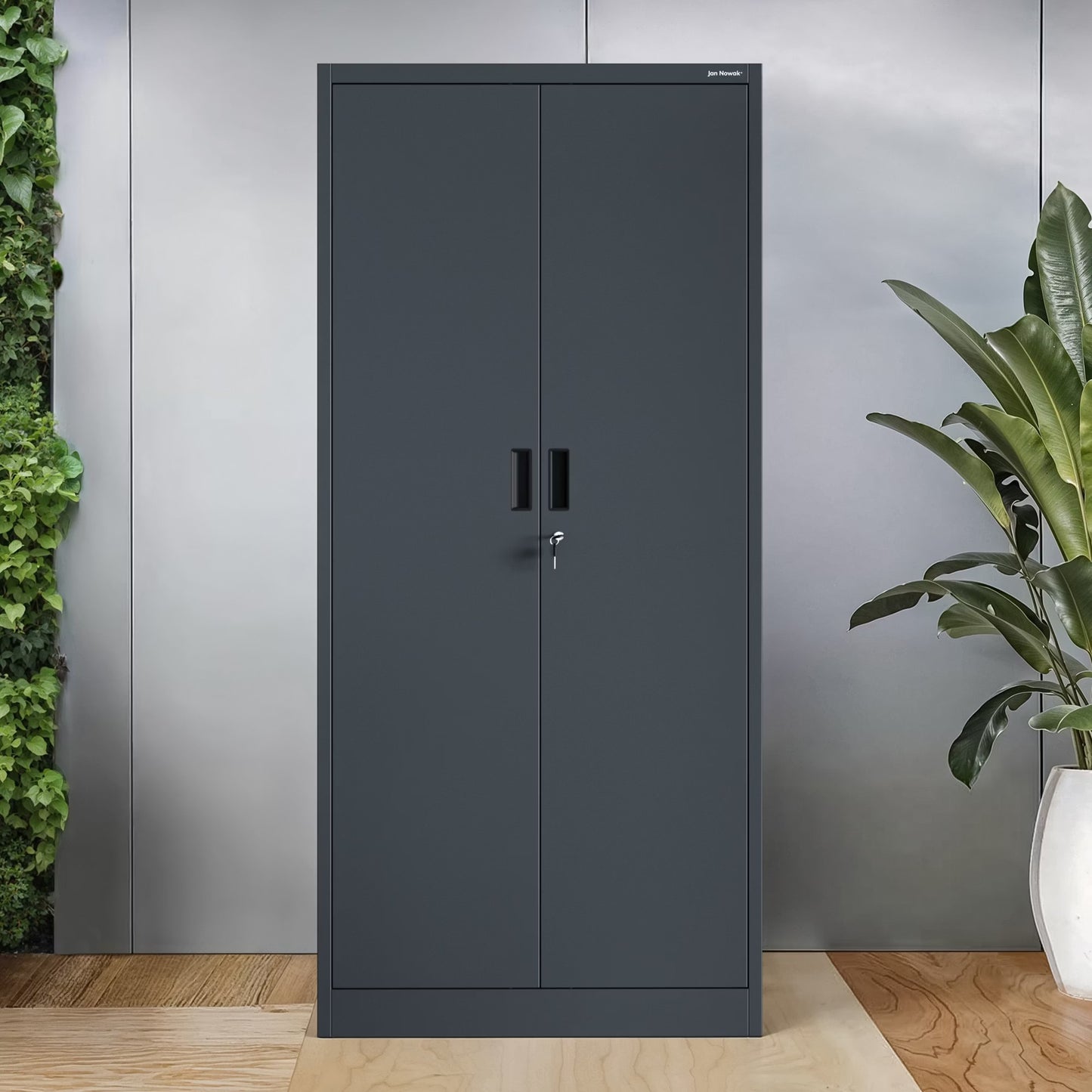 Skapis Yan kompakts 175/80/40 cm antracīts - N1 Home