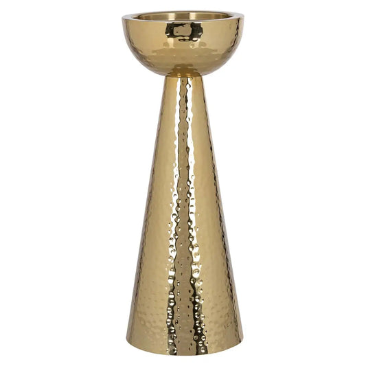 Svečturis Lizz gold small Richmond Interiors 33/12/12 cm zelts - N1 Home