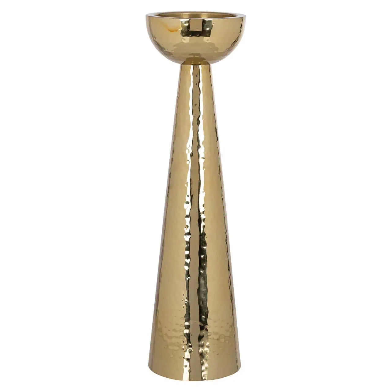 Svečturis Lizz gold large Richmond Interiors 43,5/12/12 cm zelts - N1 Home