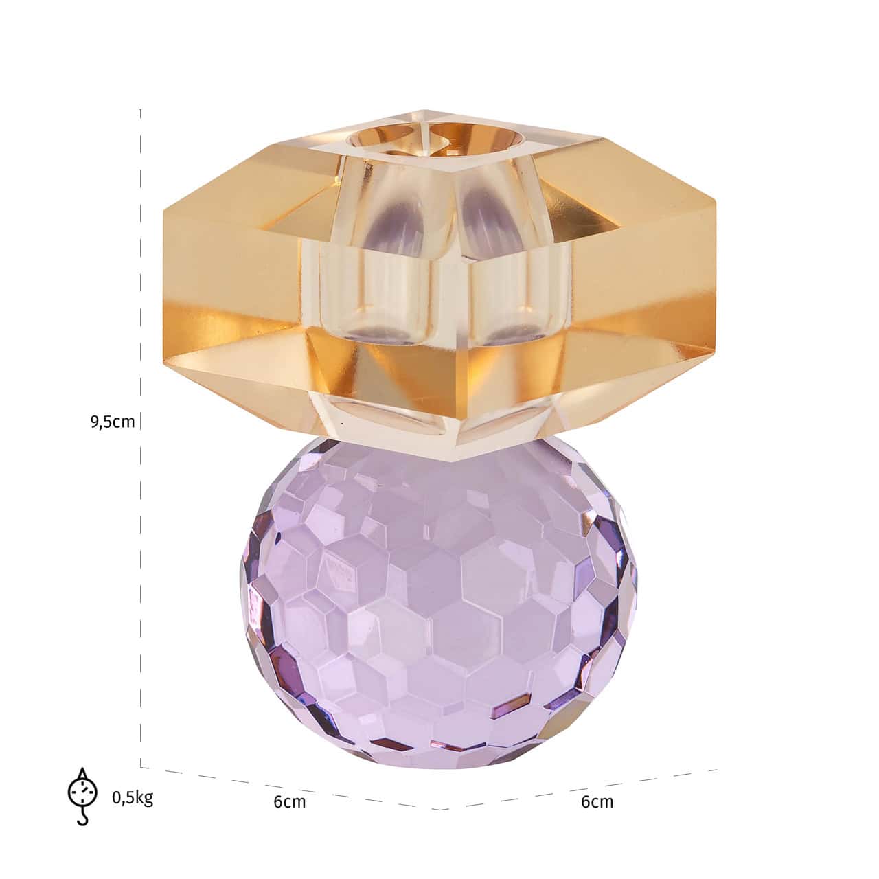 Svečturis Mirne Richmond Interiors 9,5/6/6 cm purple - N1 Home