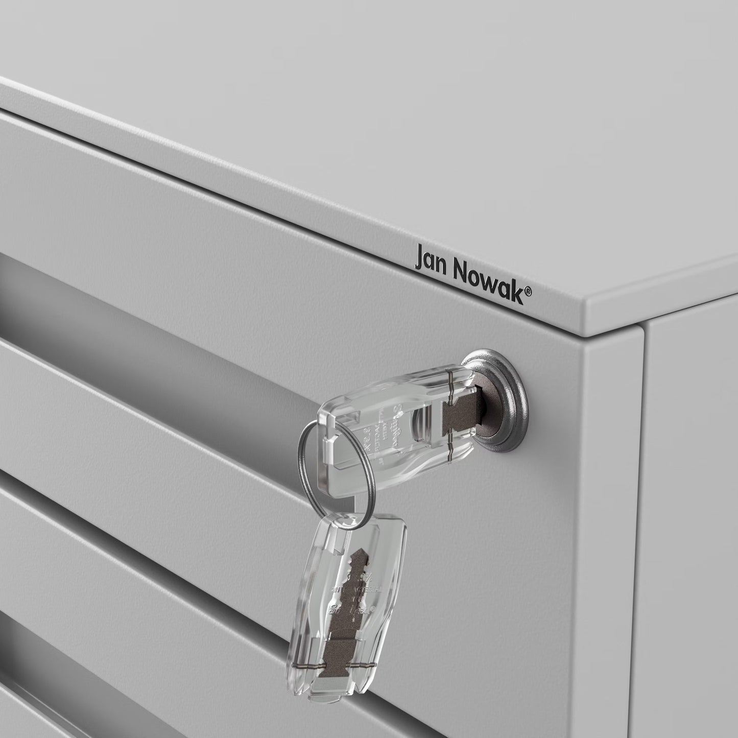 Konteiners zem rakstāmgalda Kates 39/60/50 cm pelēks - N1 Home