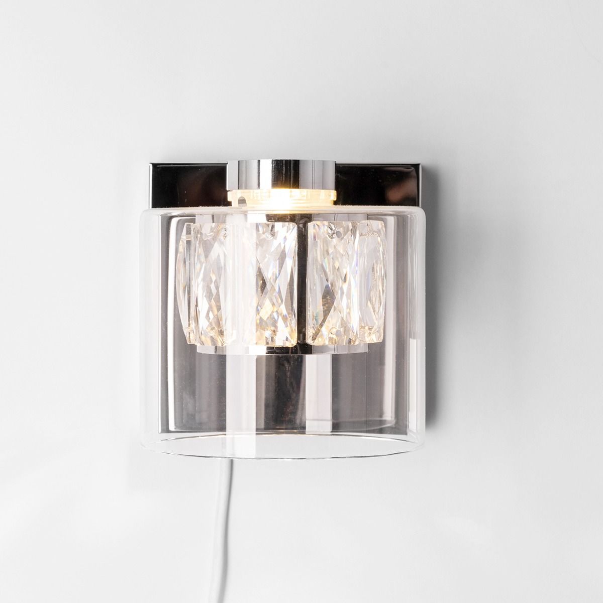 Sienas lampas Gemma 12/12/14,8 cm hroms