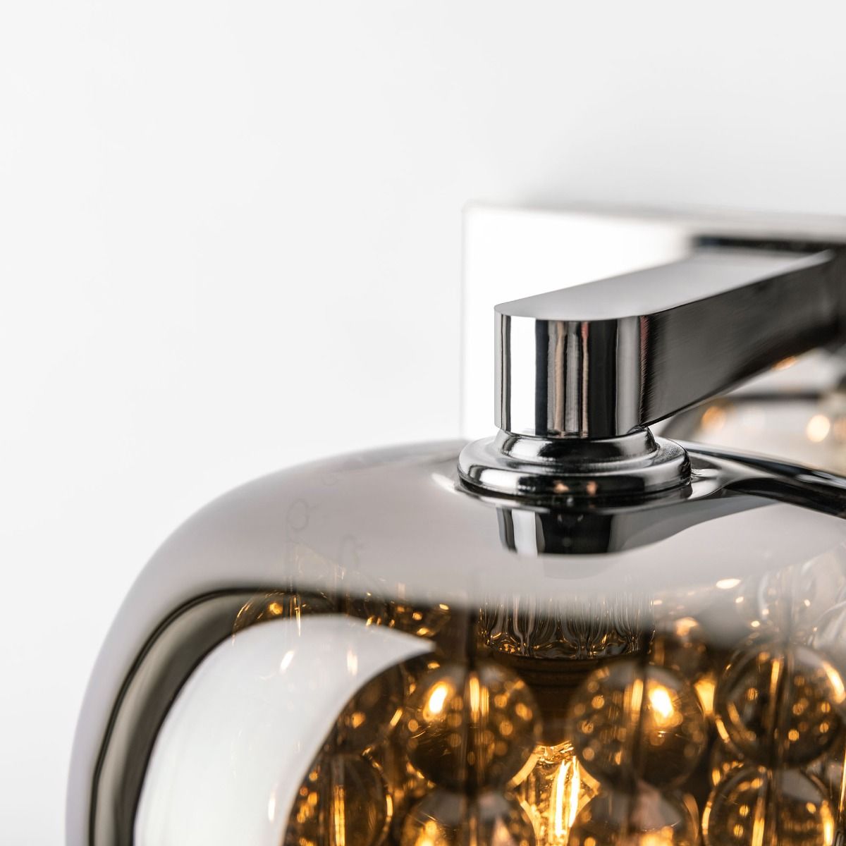 Sienas lampa Kristāla 12/13/16 cm hroms