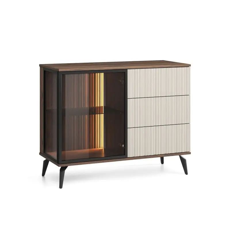 Kumode Vic 103/39/80 cm kašmirs/rieksts - N1 Home