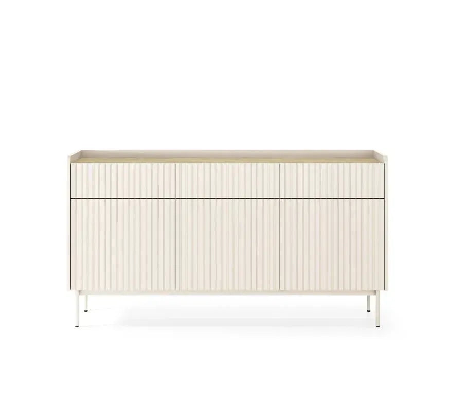 Kumode Leve 153/82/38 cm bēšš/skandi ozols - N1 Home