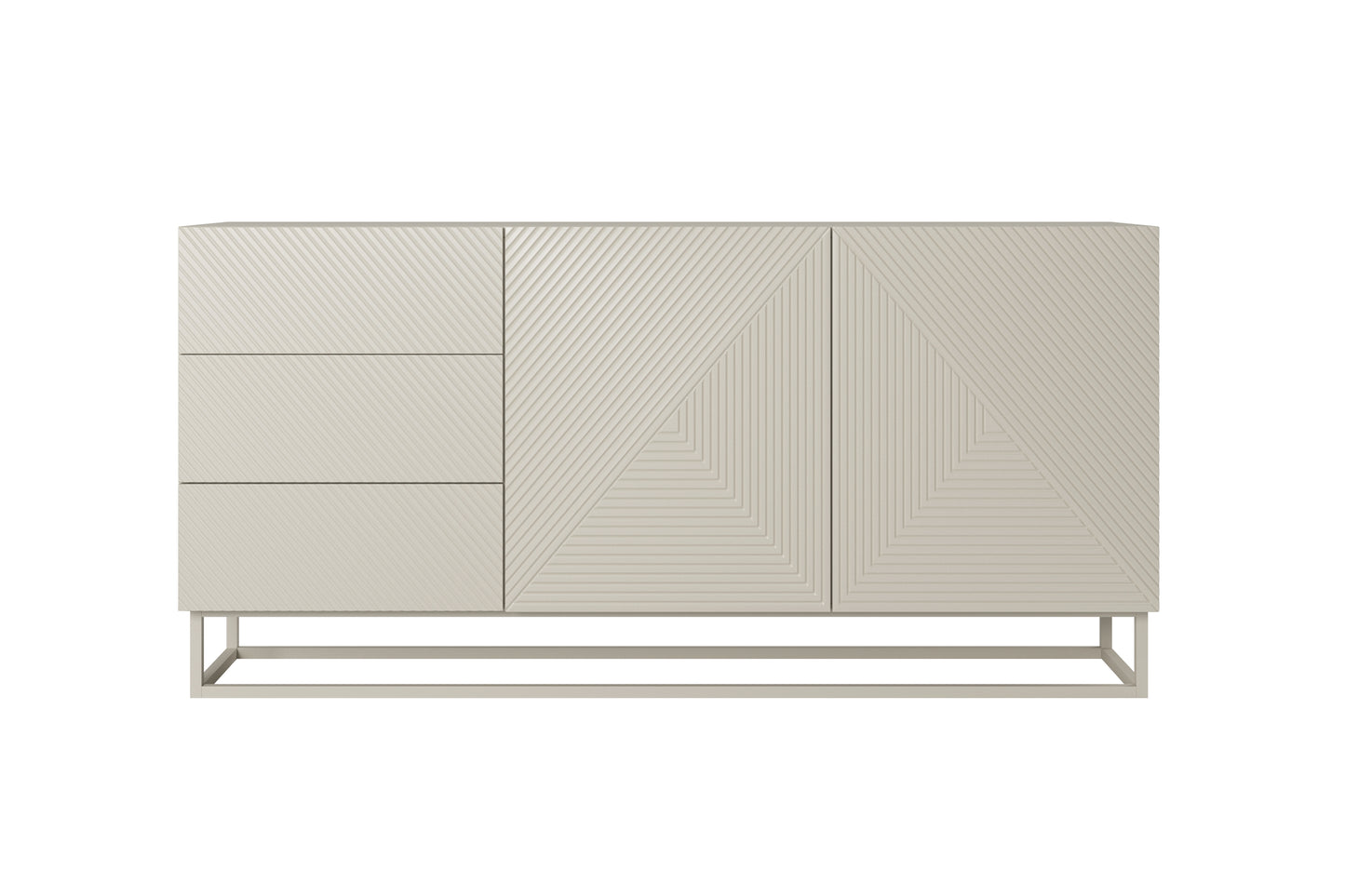 OSLO kumode un metāla kājas 167/81/43 cm kašmirs/kašmirs - N1 Home