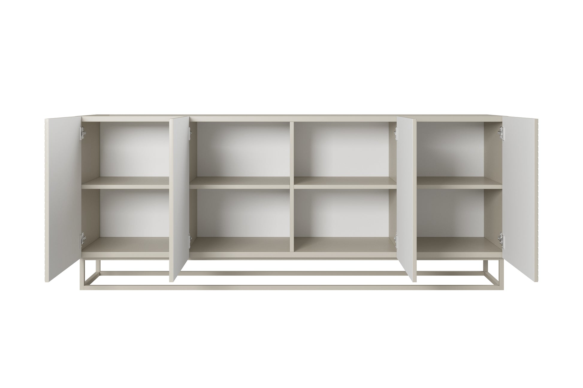 OSLO kumode ar metāla kājām 200/81/43 cm kašmirs/kašmirs - N1 Home