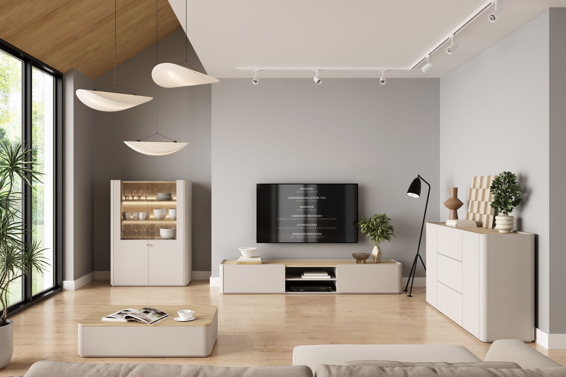 Kumode Elva 150/89.5/48 cm Kašmirs / Eļļots ozols - N1 Home