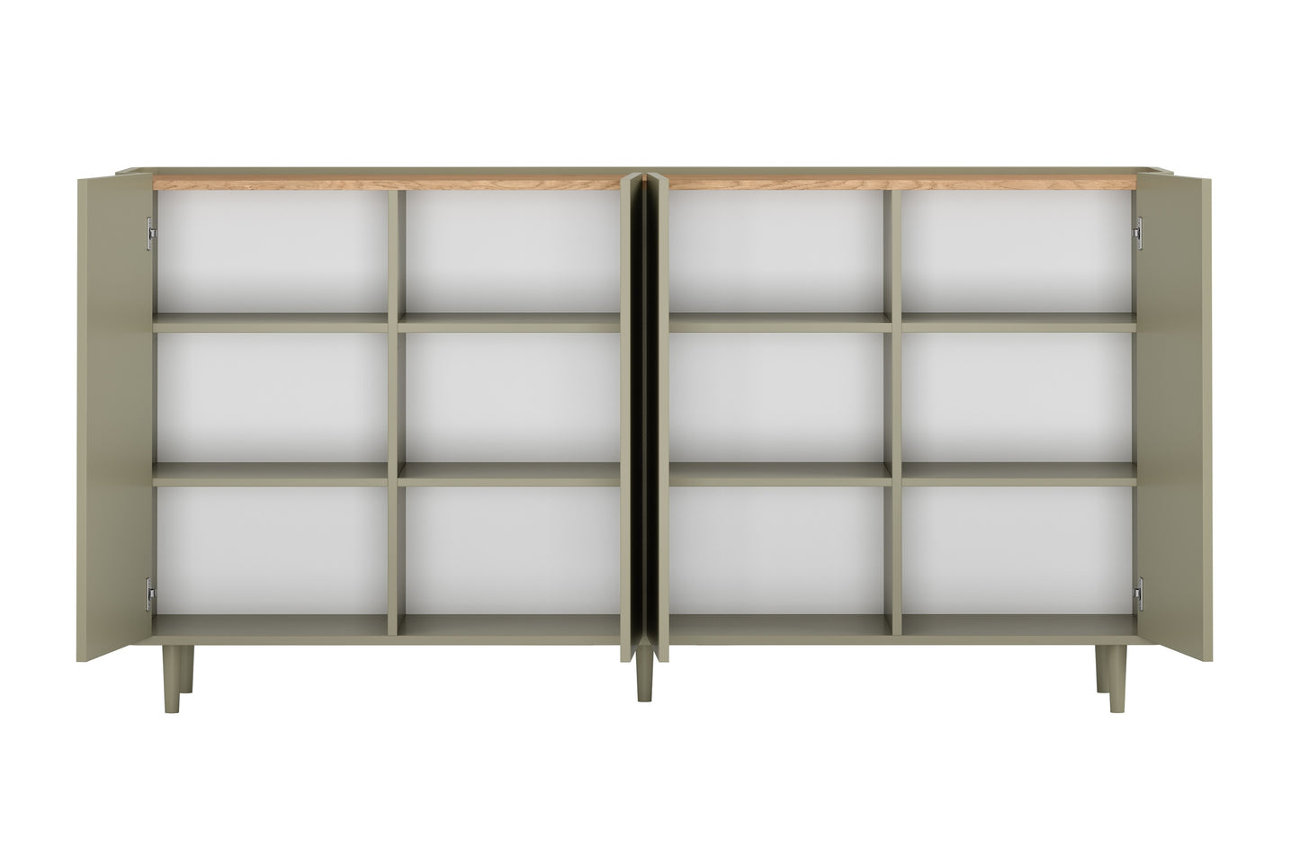 Kumode Elva 200/102/48 cm Eikalipts / Baltijas kāpu ozols - N1 Home