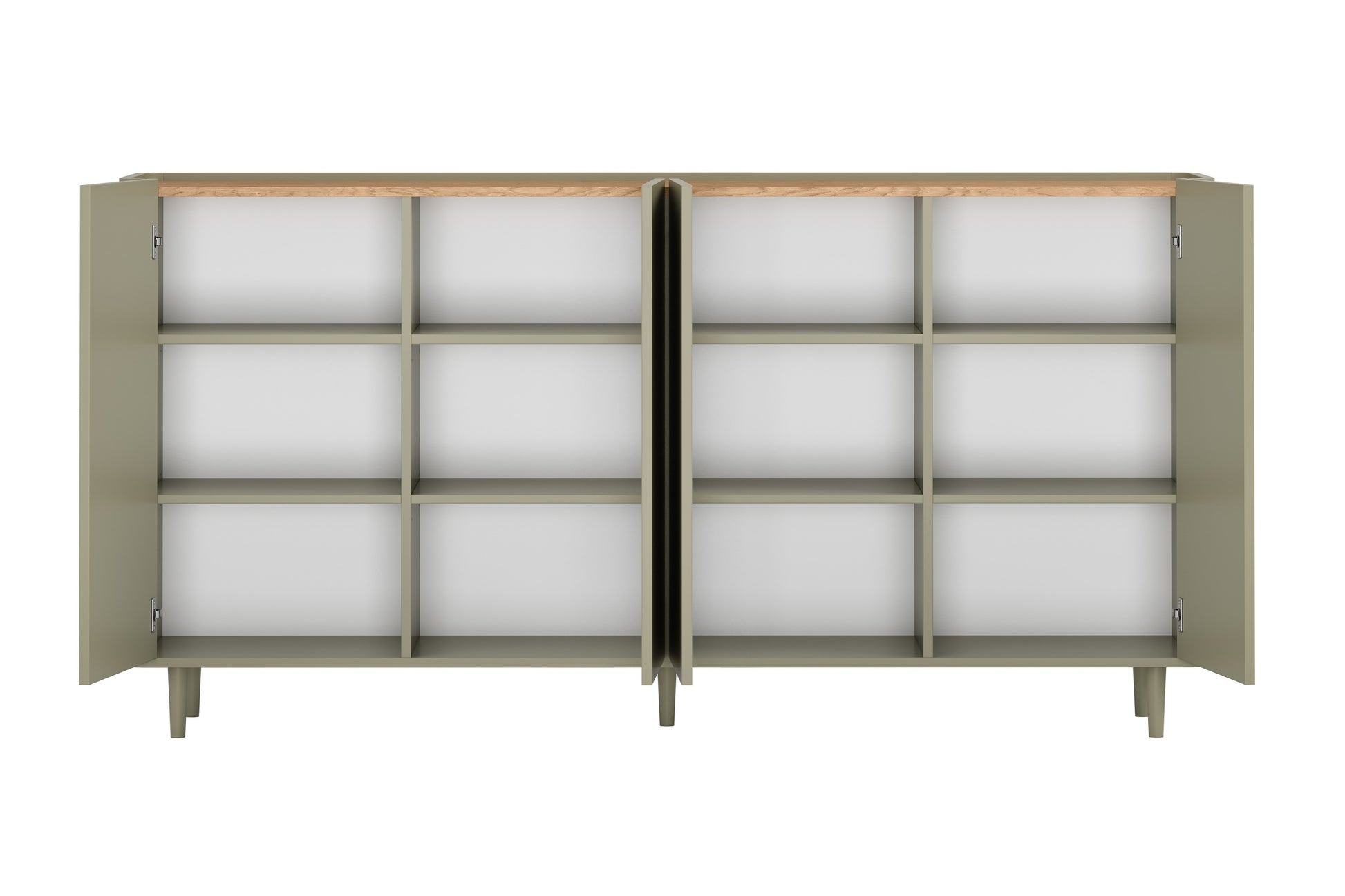 Kumode Elva 200/102/48 cm Eikalipts / Baltijas kāpu ozols - N1 Home