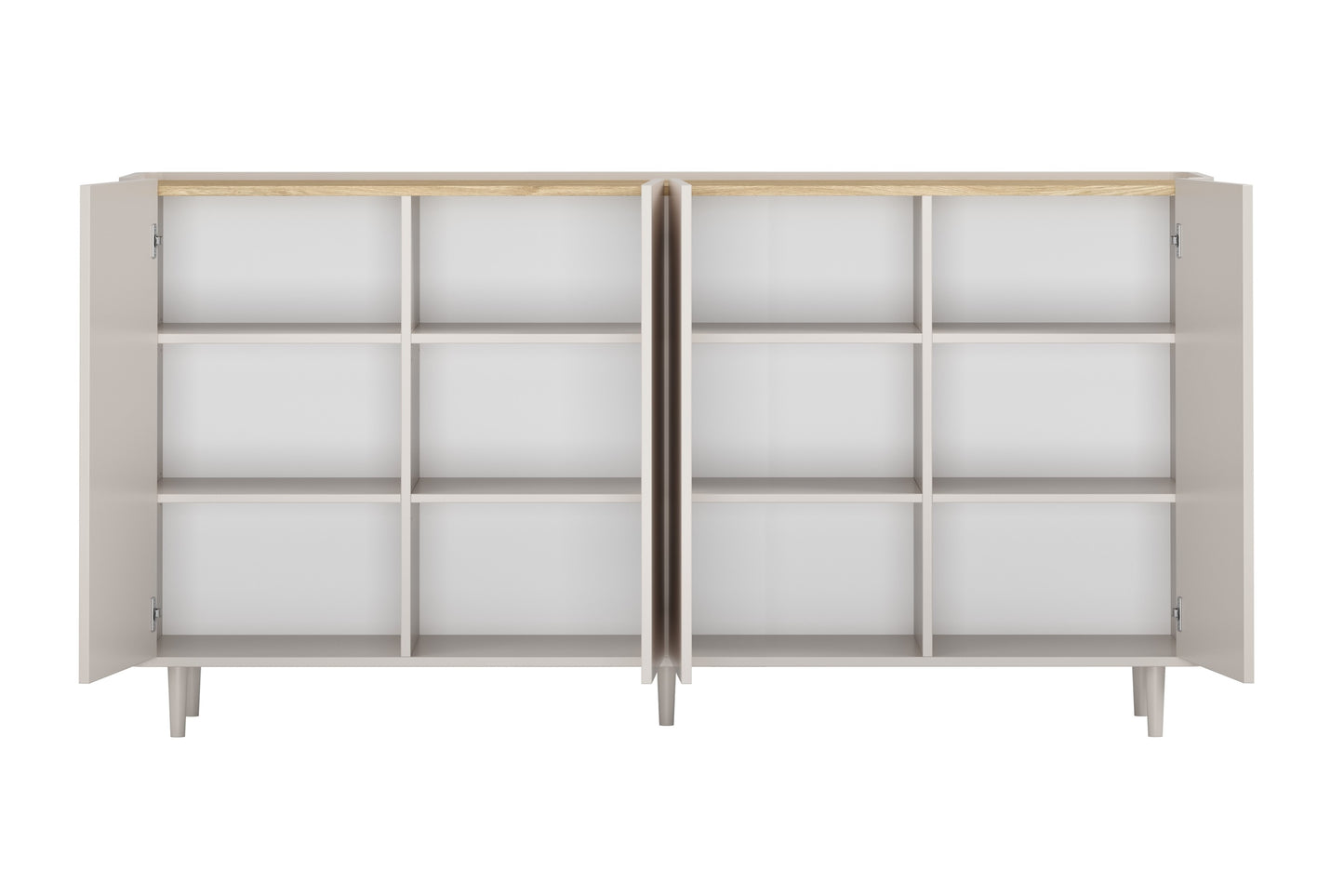 Kumode Elva 200/102/48 cm Kašmirs / Eļļots ozols - N1 Home