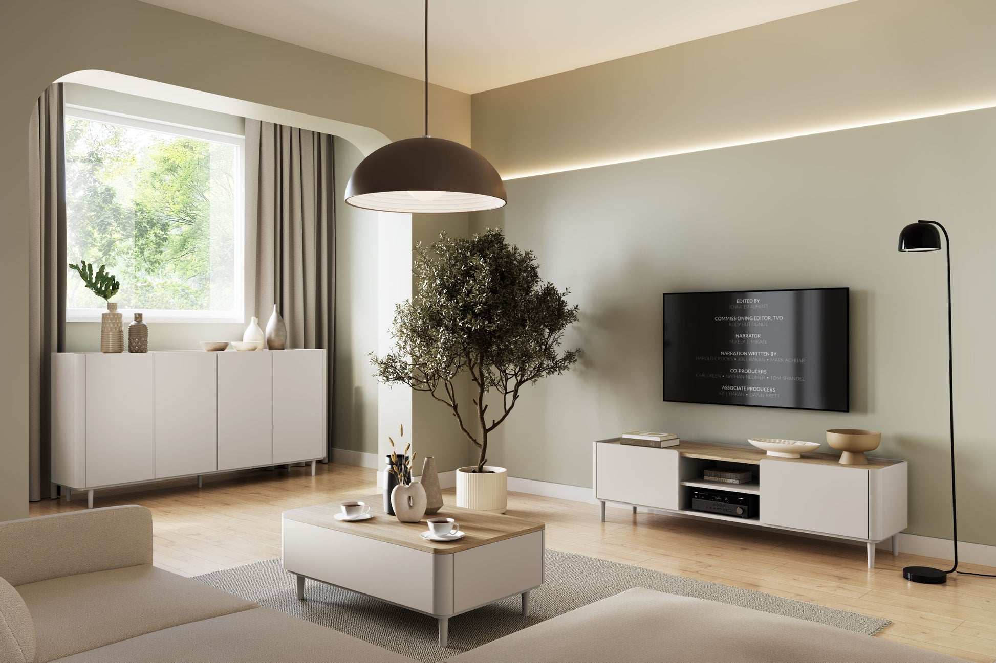 Kumode Elva 200/102/48 cm Kašmirs / Eļļots ozols - N1 Home