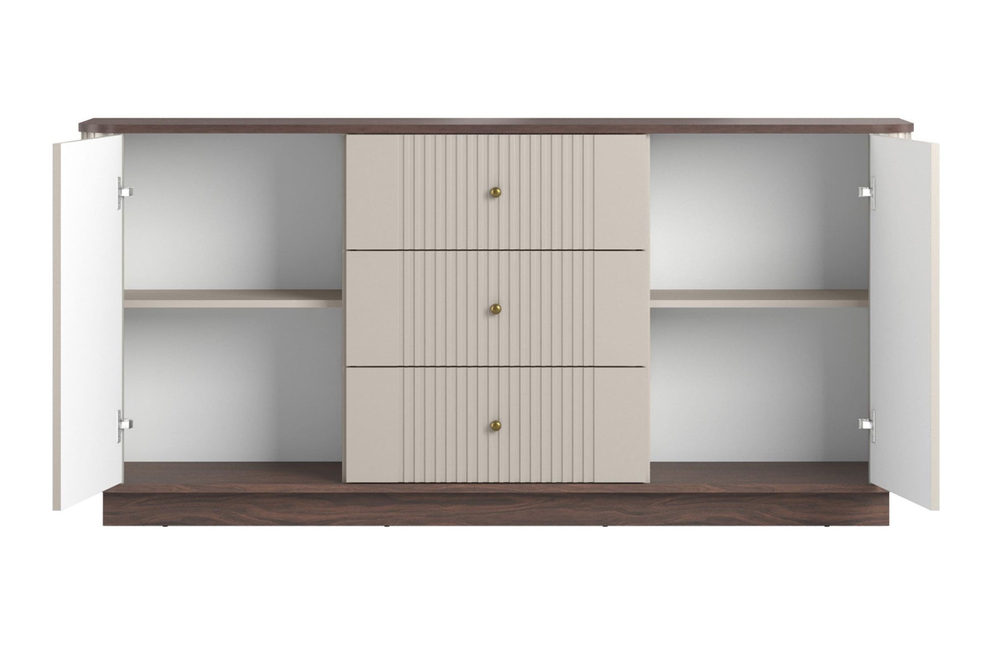 Kumode Vespa 160/77/38/ cm kašmirs/rieksts/zelts - N1 Home