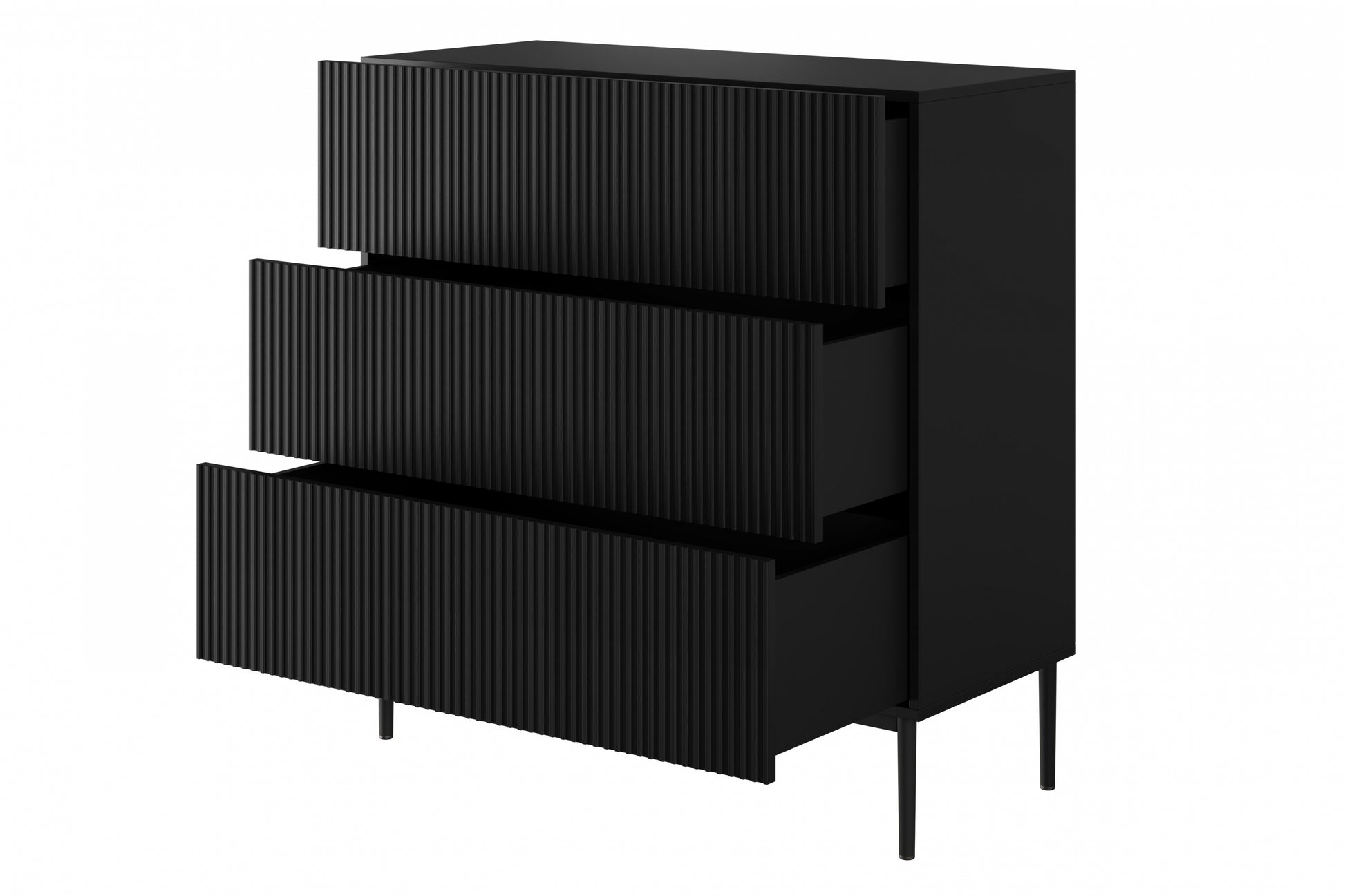 Kumode Austin 100/105/45 cm melns/melns - N1 Home