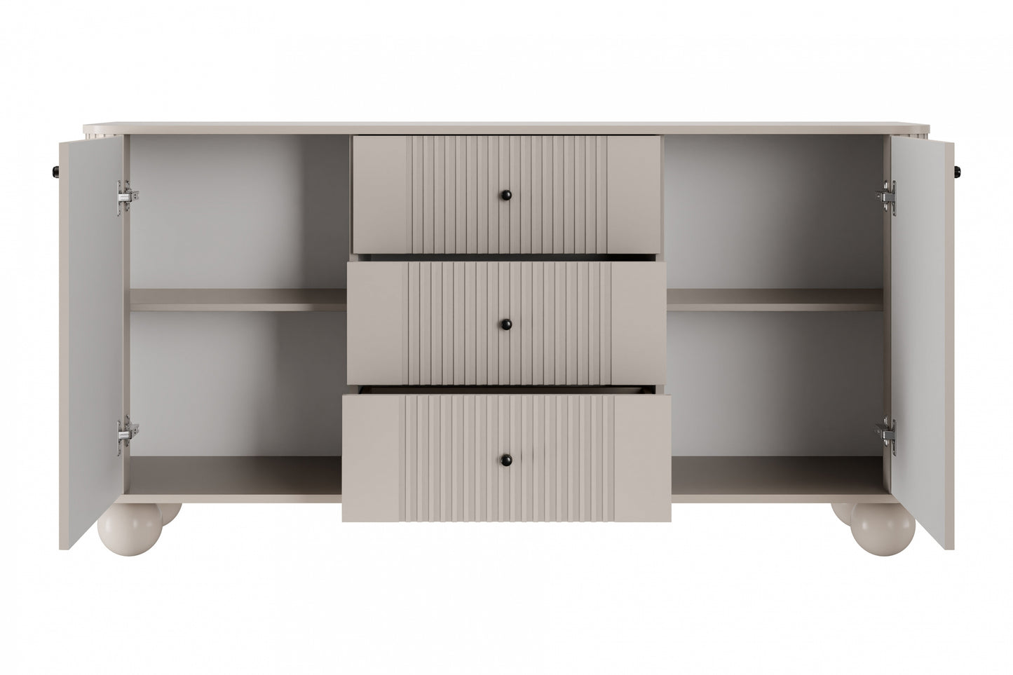 Kumode Vespa 160/82/38 cm kašmirs/melns - N1 Home