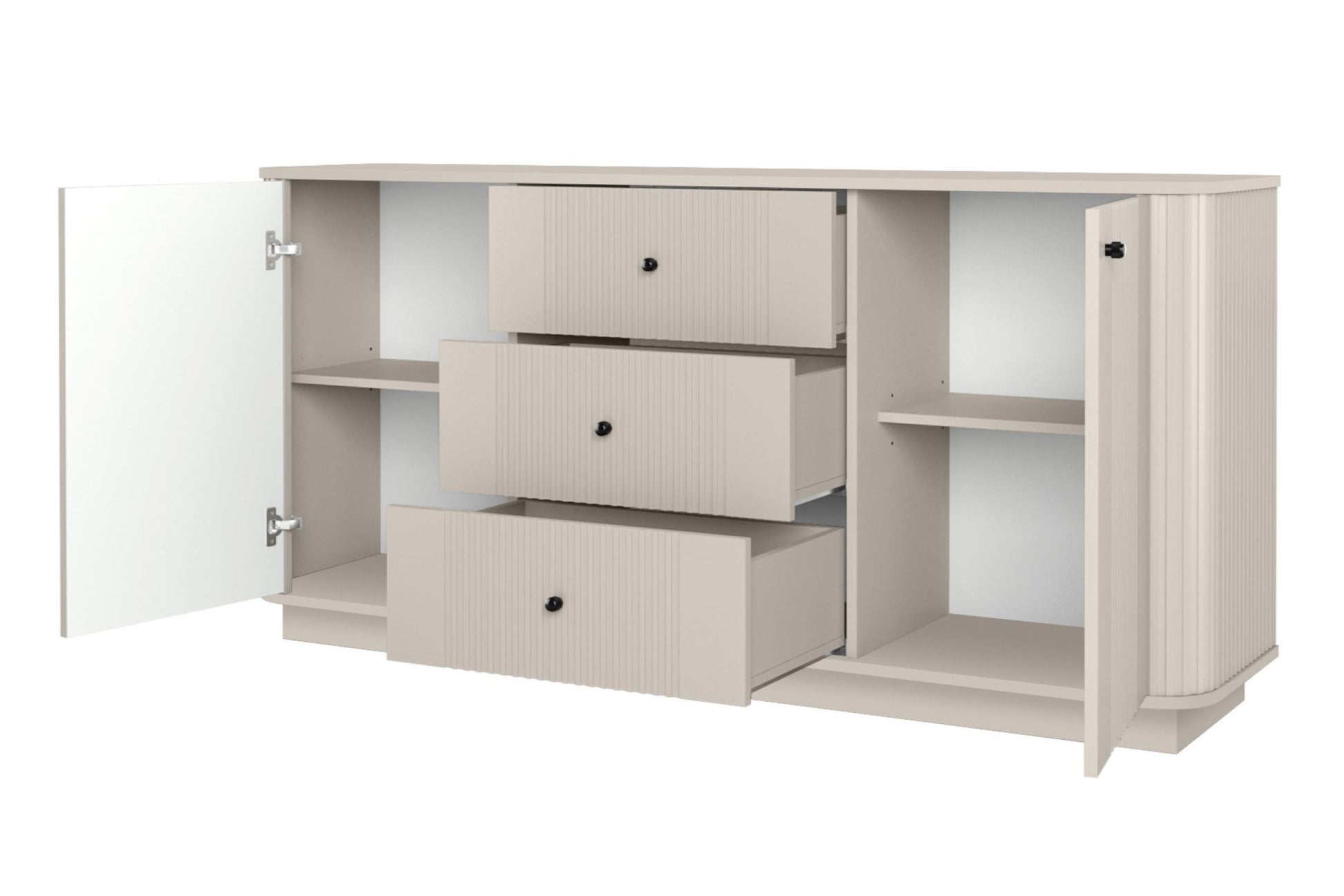 Kumode Vespa 160/77/38/ cm kašmirs/melns - N1 Home