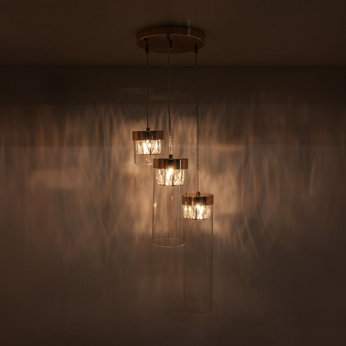 Piekaramā lampa Gemma 81/31 cm zelts