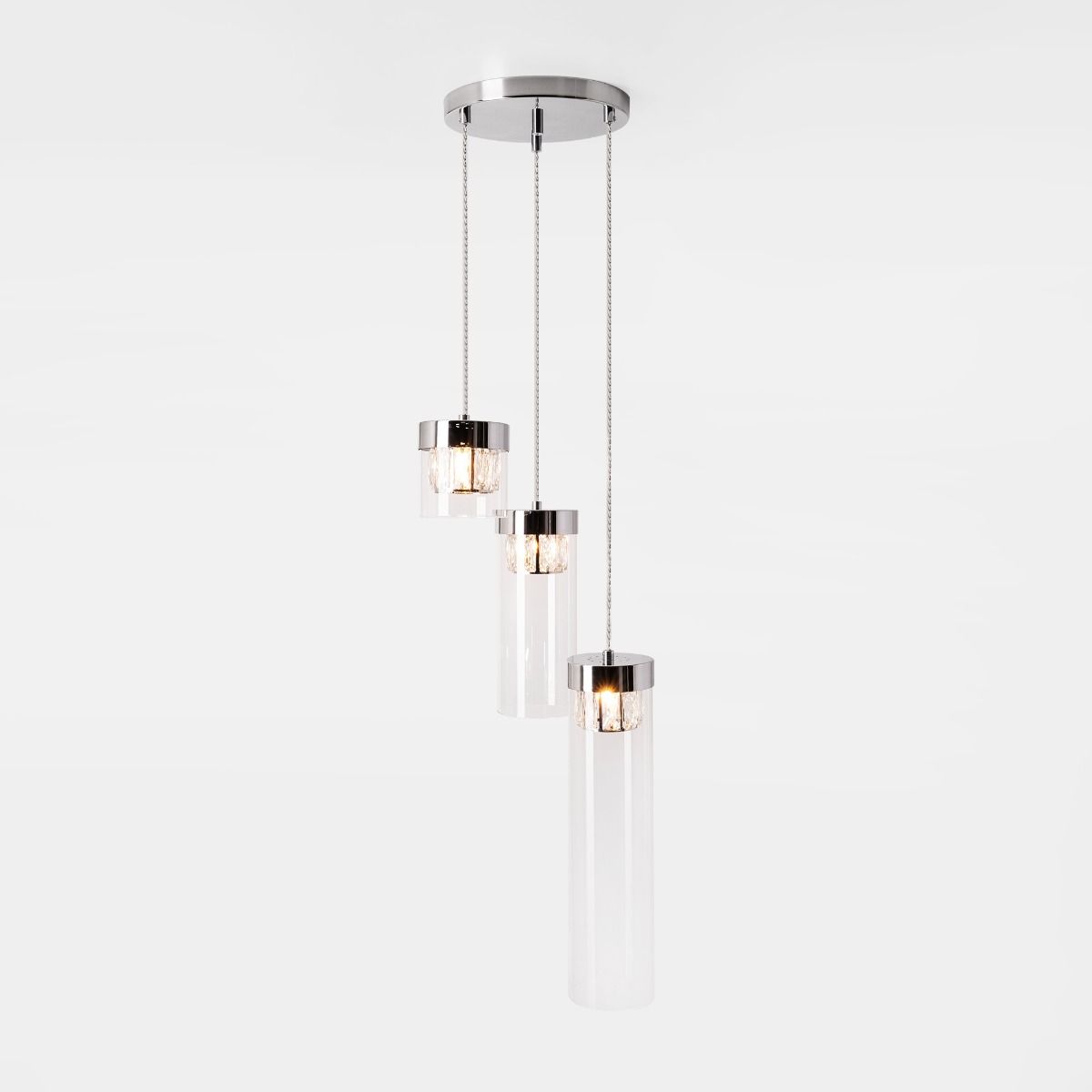 Piekaramā lampa Gemma 81/31 cm hroms