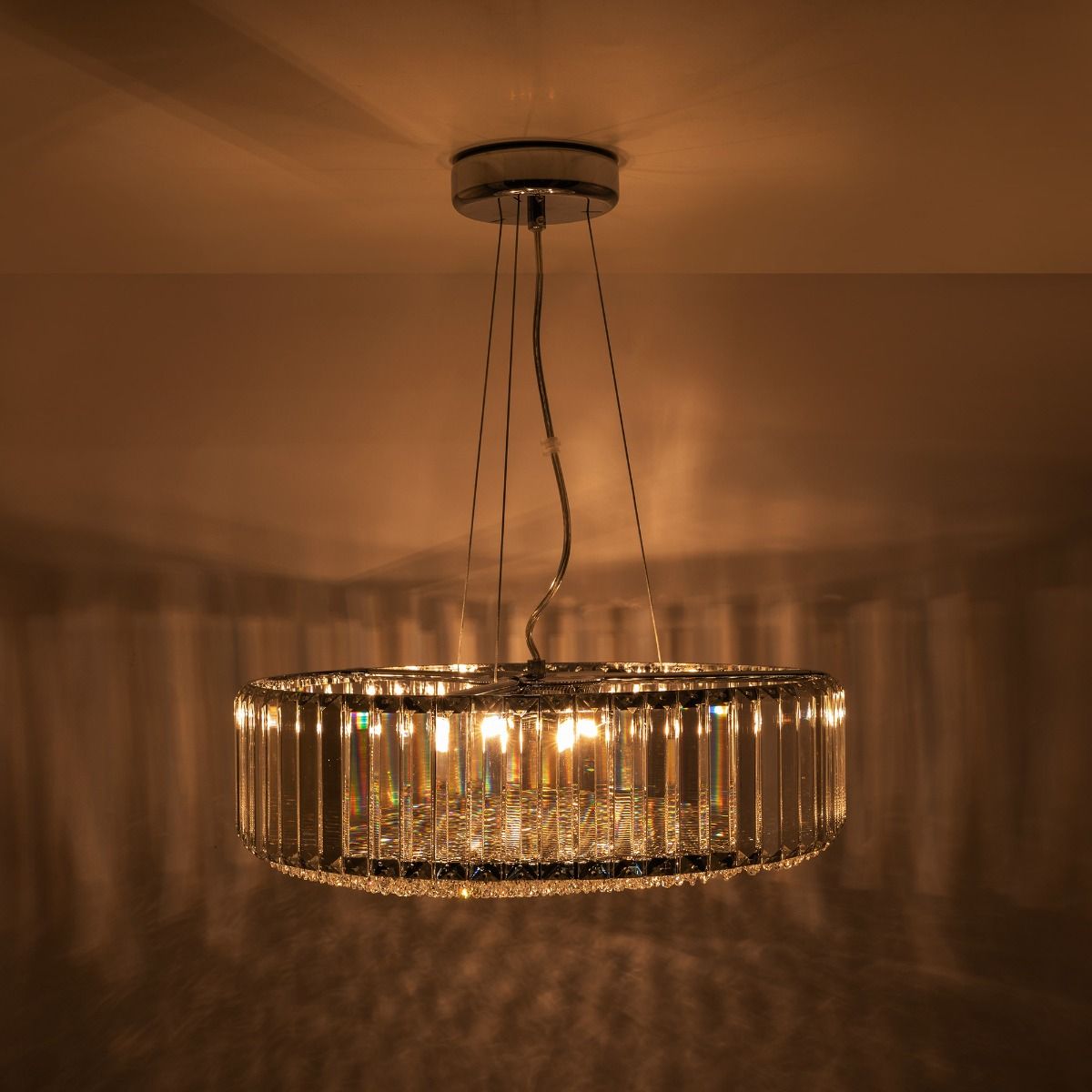 Piekaramā lampa Baron 139/46/46 cm hroms