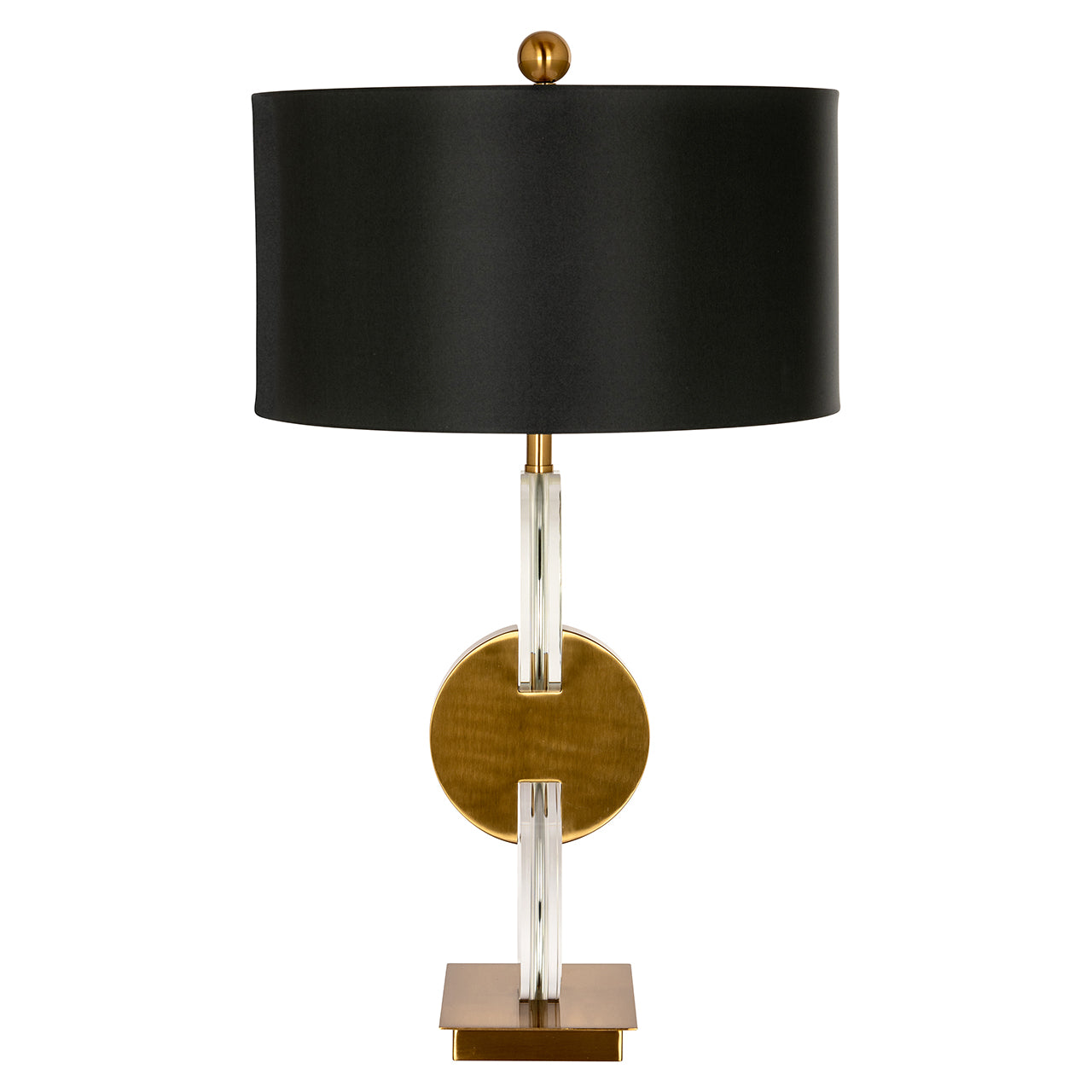 Galda lampa Richmond Interiors Esmé 74/42/42 cm zelts/melns - N1 Home