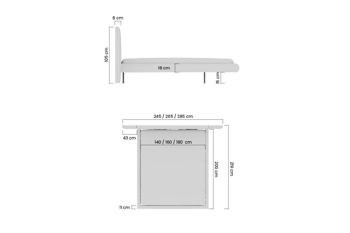 Gulta Galo 140;160;180/200 cm graffīts - N1 Home