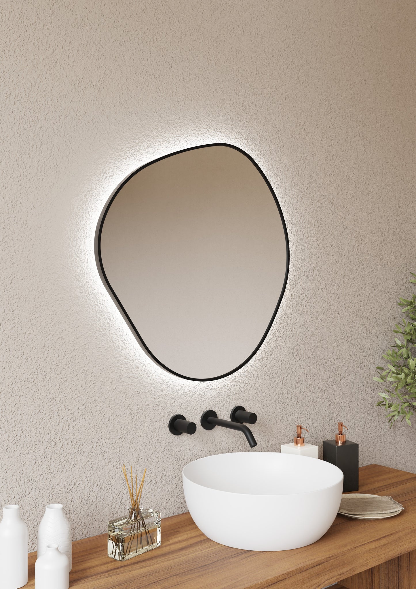 Spogulis Flie Light 80/80 cm