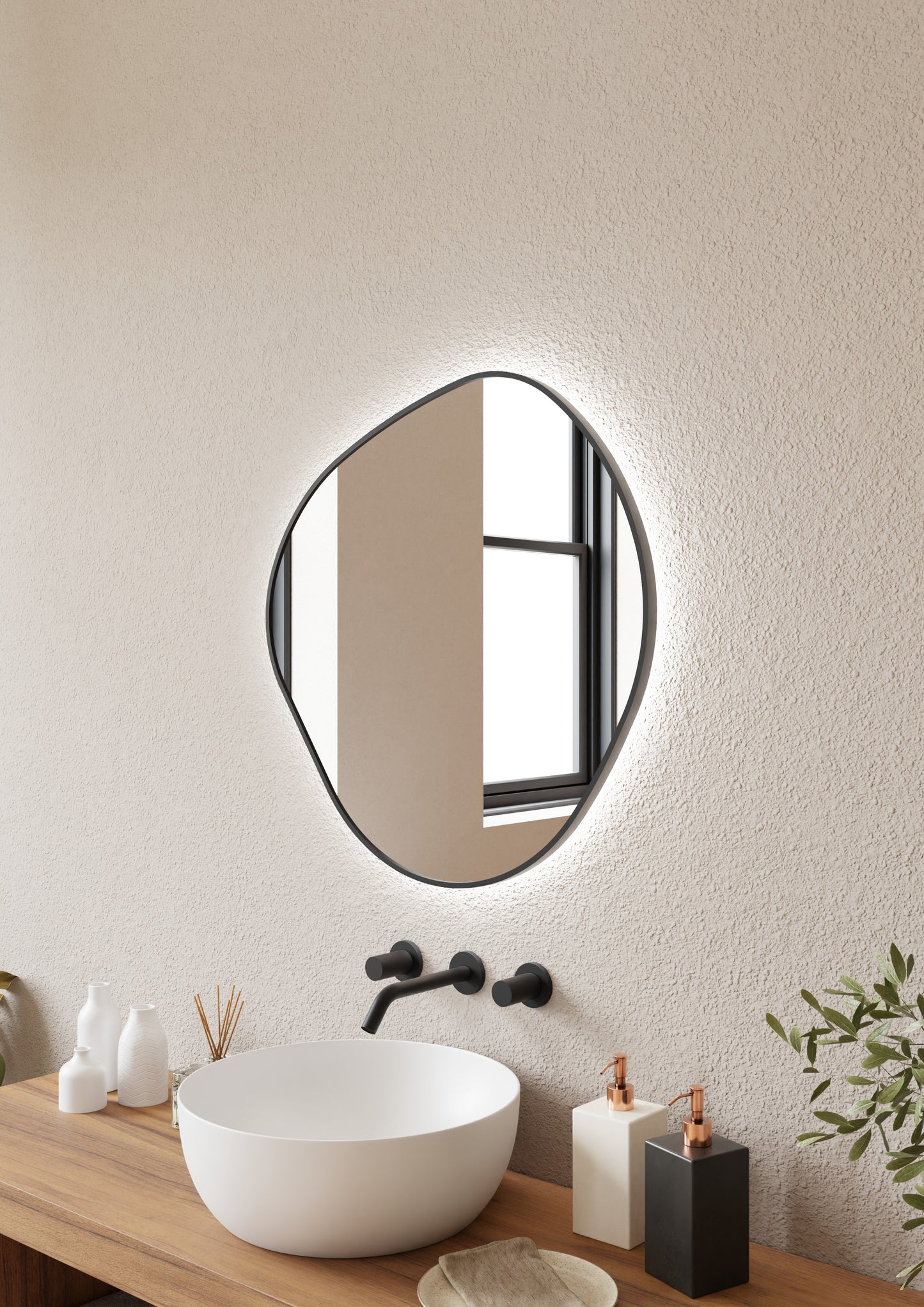 Spogulis Flie Light 80/80 cm