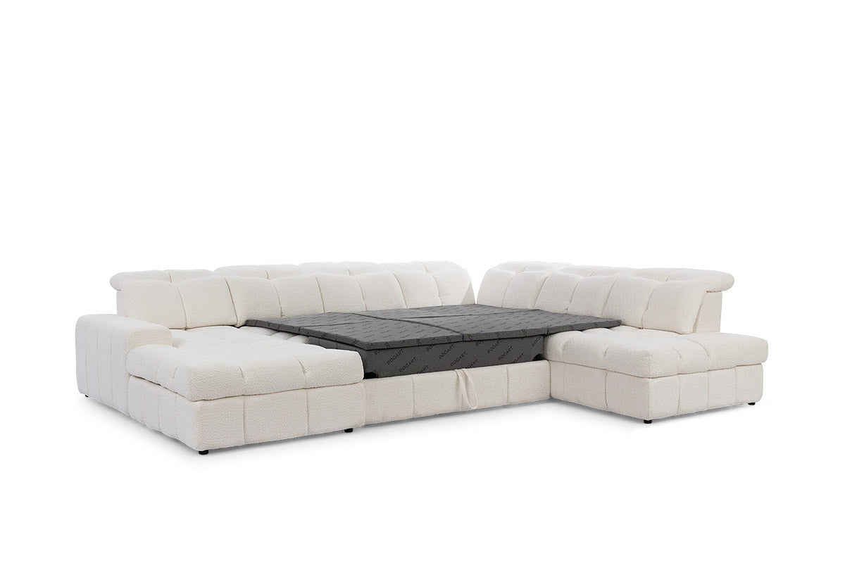 Dīvāns Marseille 342/107/205-280 cm Vogue 8 Amber - N1 Home