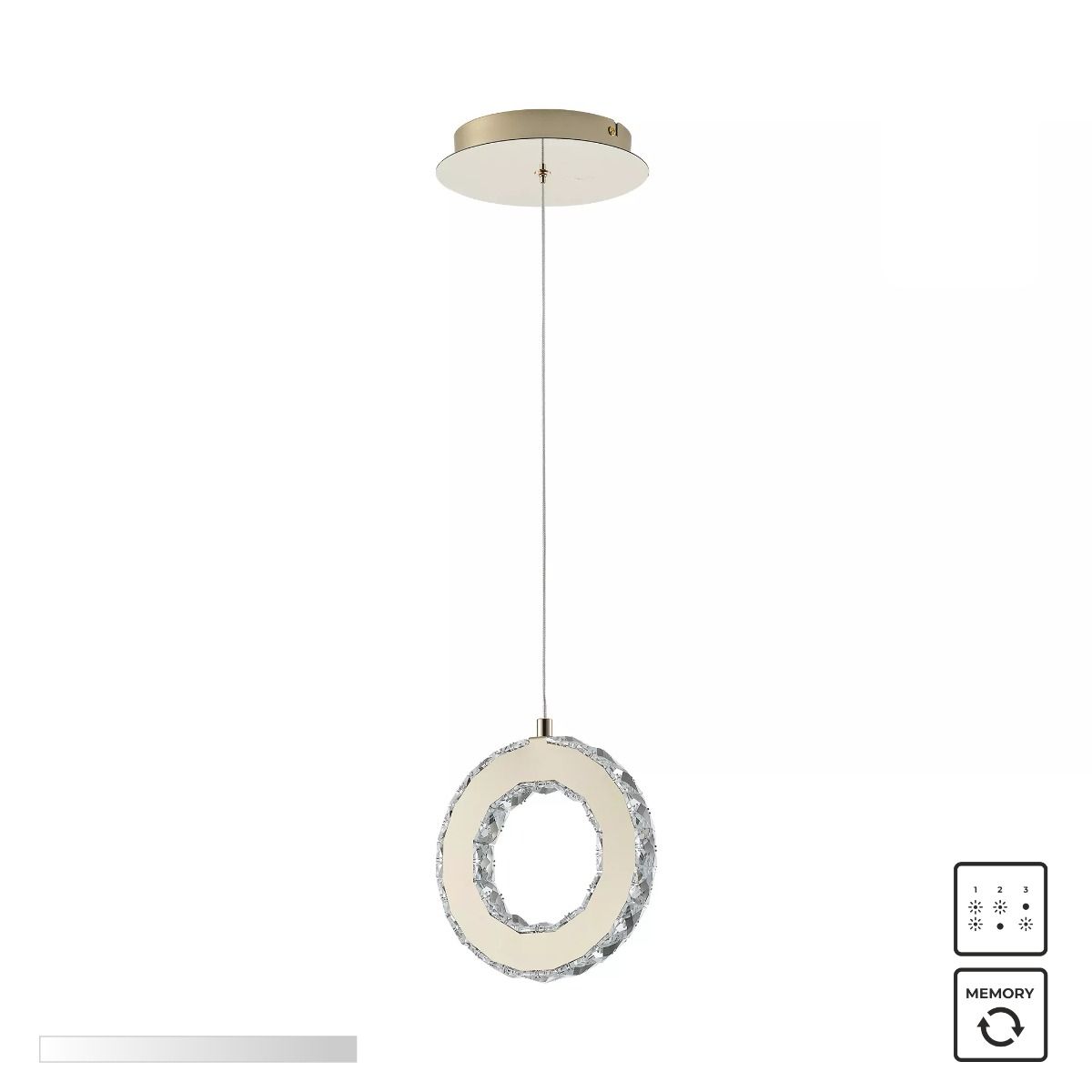 Piekaramā lampa Graff 20/150/18 cm zelts