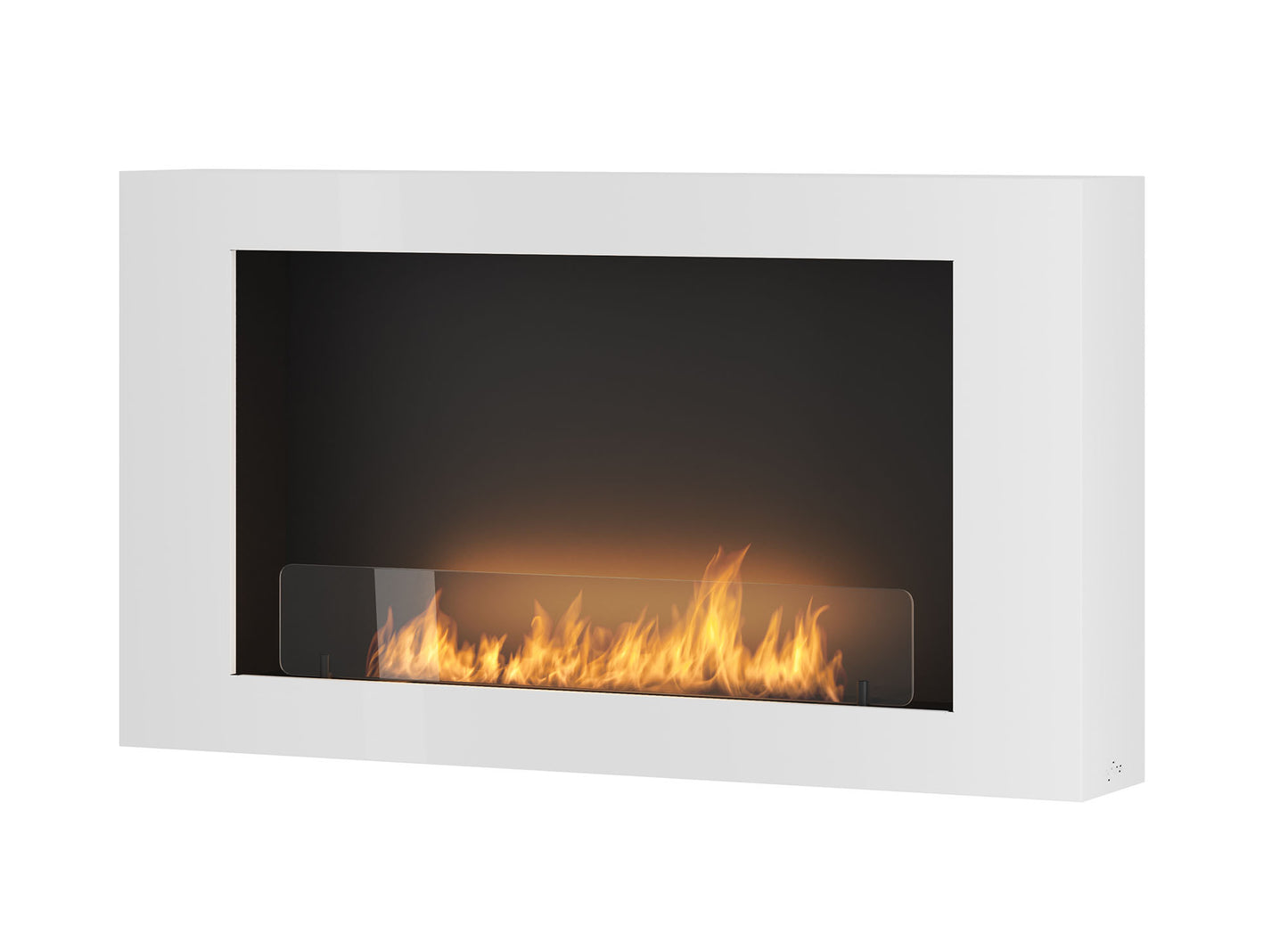 Biokamīns Mura 80/56/16;100/56/16/120/56/16 cm balts - N1 Home