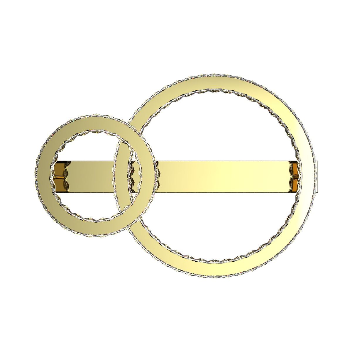 Piekaram lampa Graff 70/19/50 cm zelts