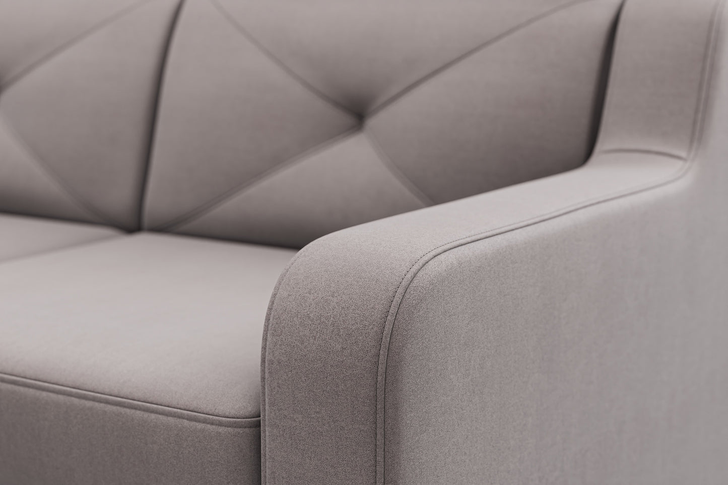 Dīvāns Laks 220/88/165 cm gaiši pelēks - N1 Home