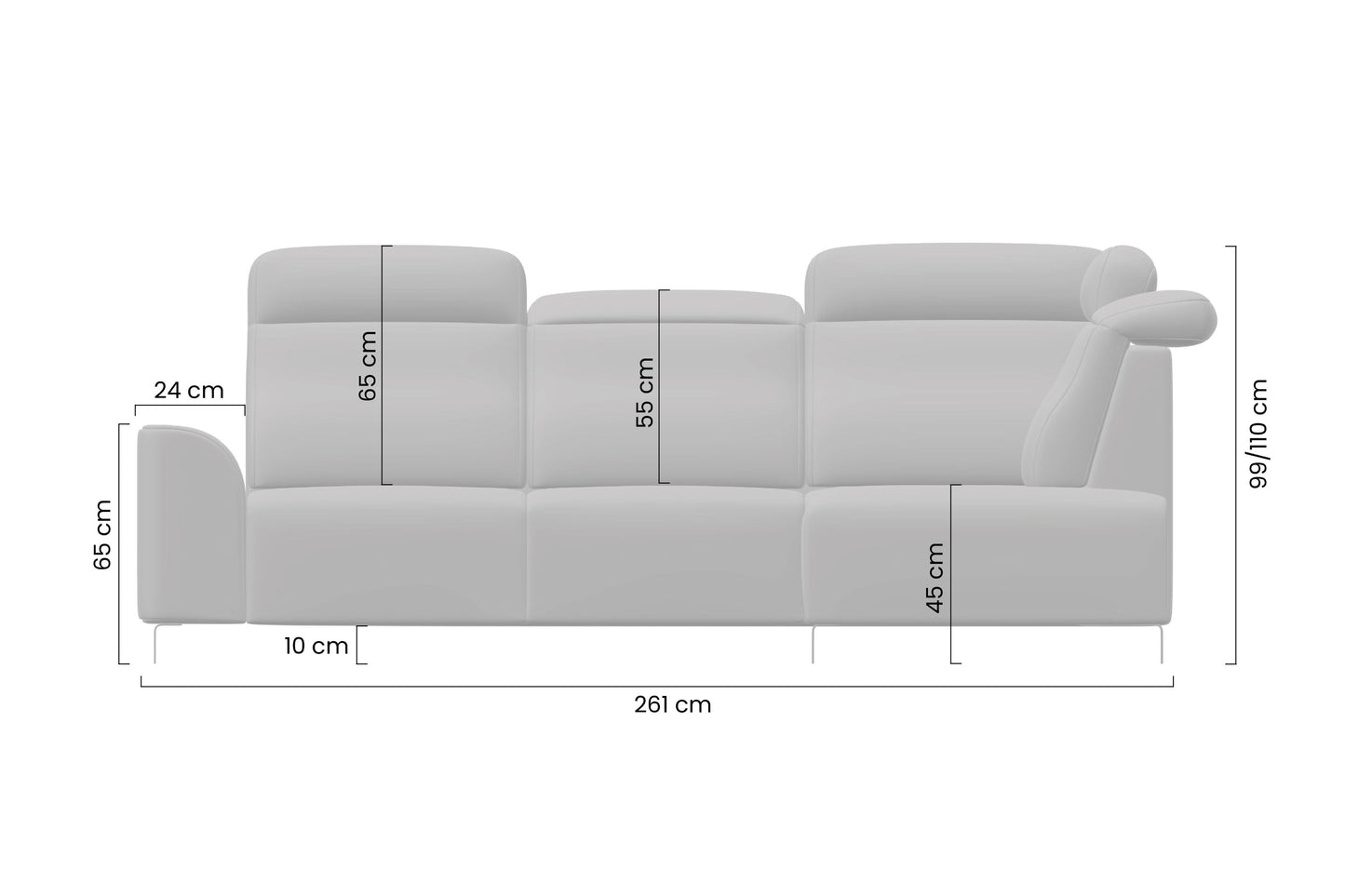Dīvāns Mago 261/100/194 cm Perfect Harmony 07
