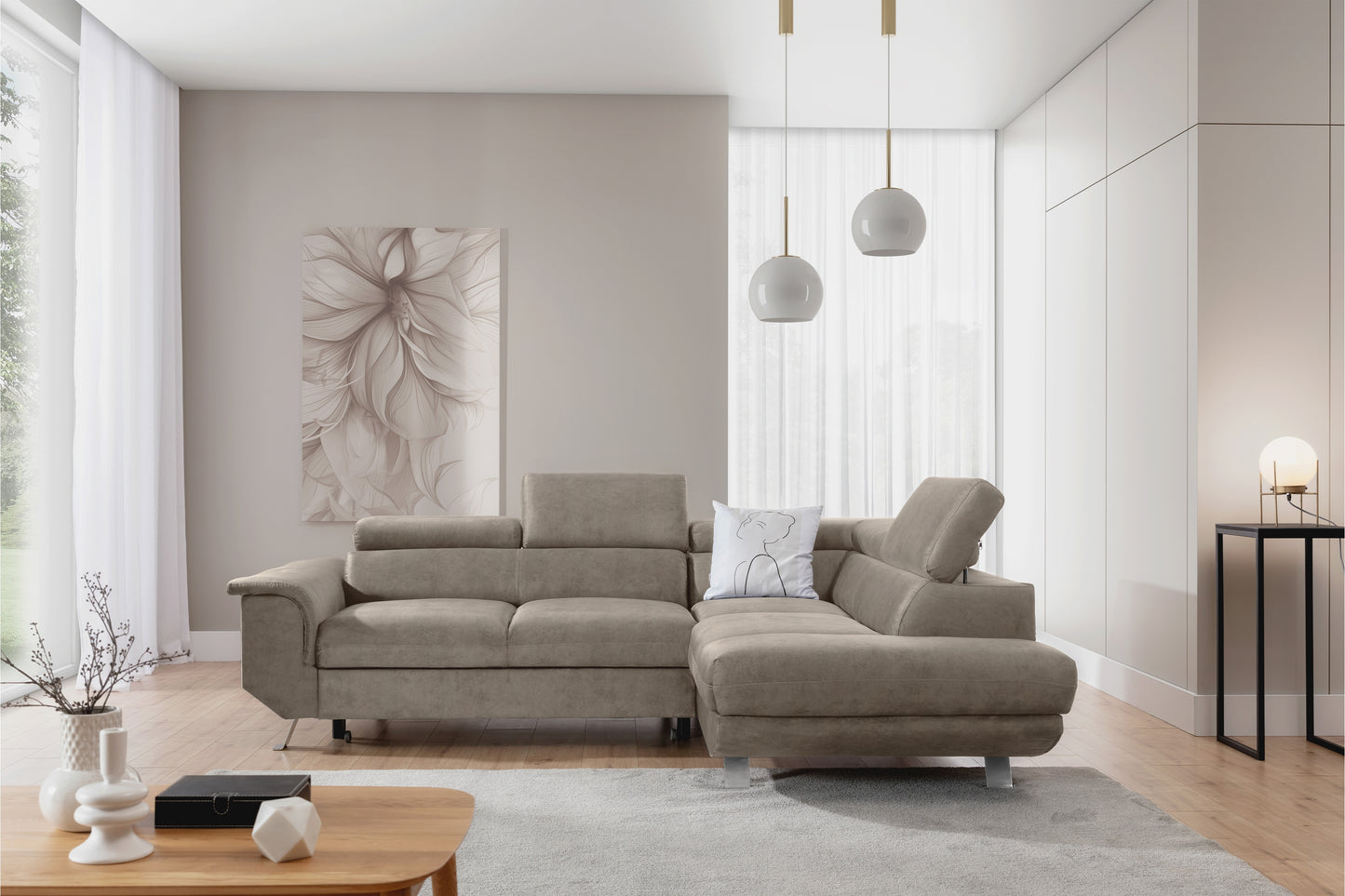 Dīvāns Zali 280/110/205 cm Castel 15 - N1 Home