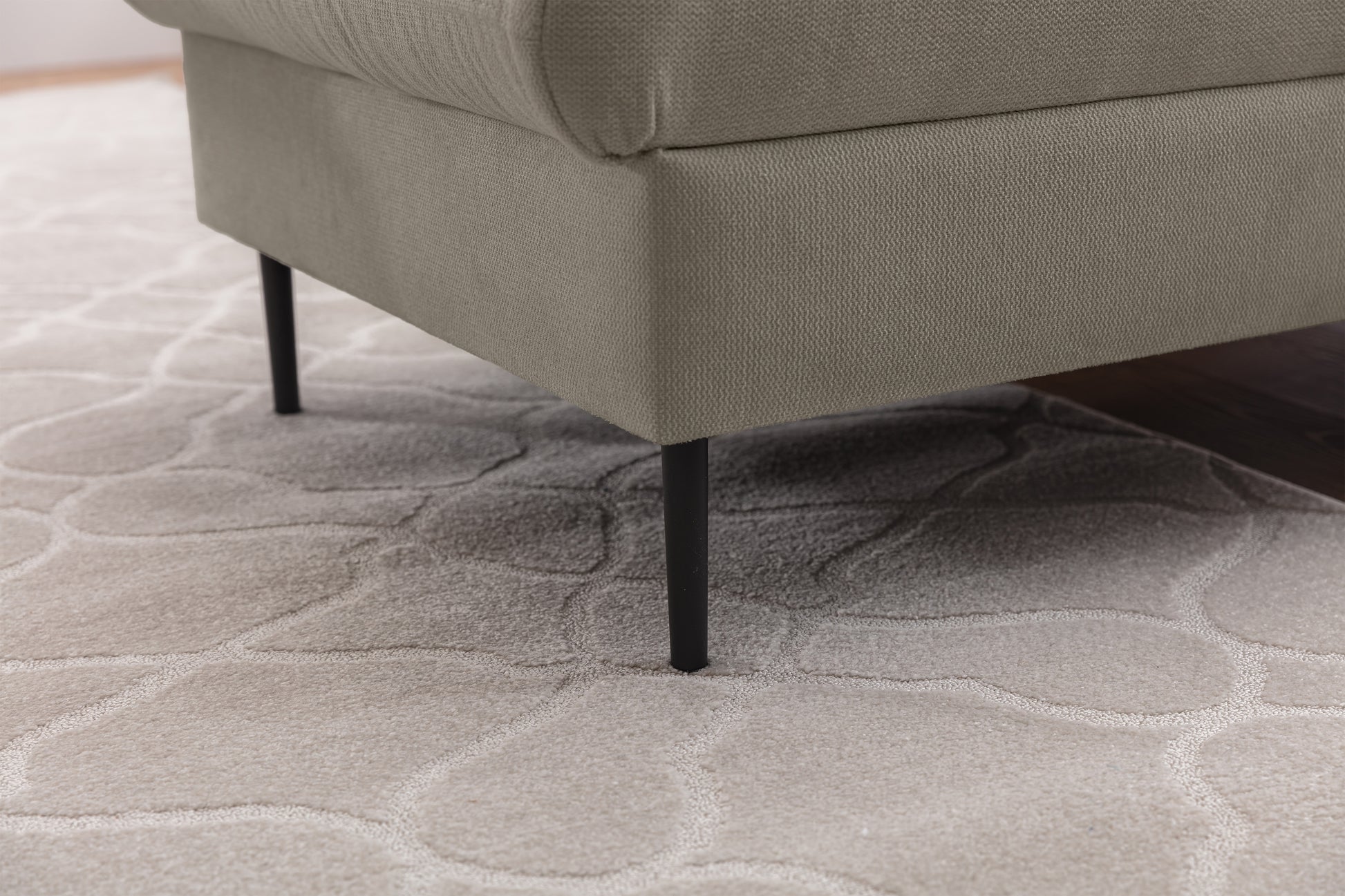 Dīvāns Tai 222/95/161 cm Loft 02/melnas kājas - N1 Home