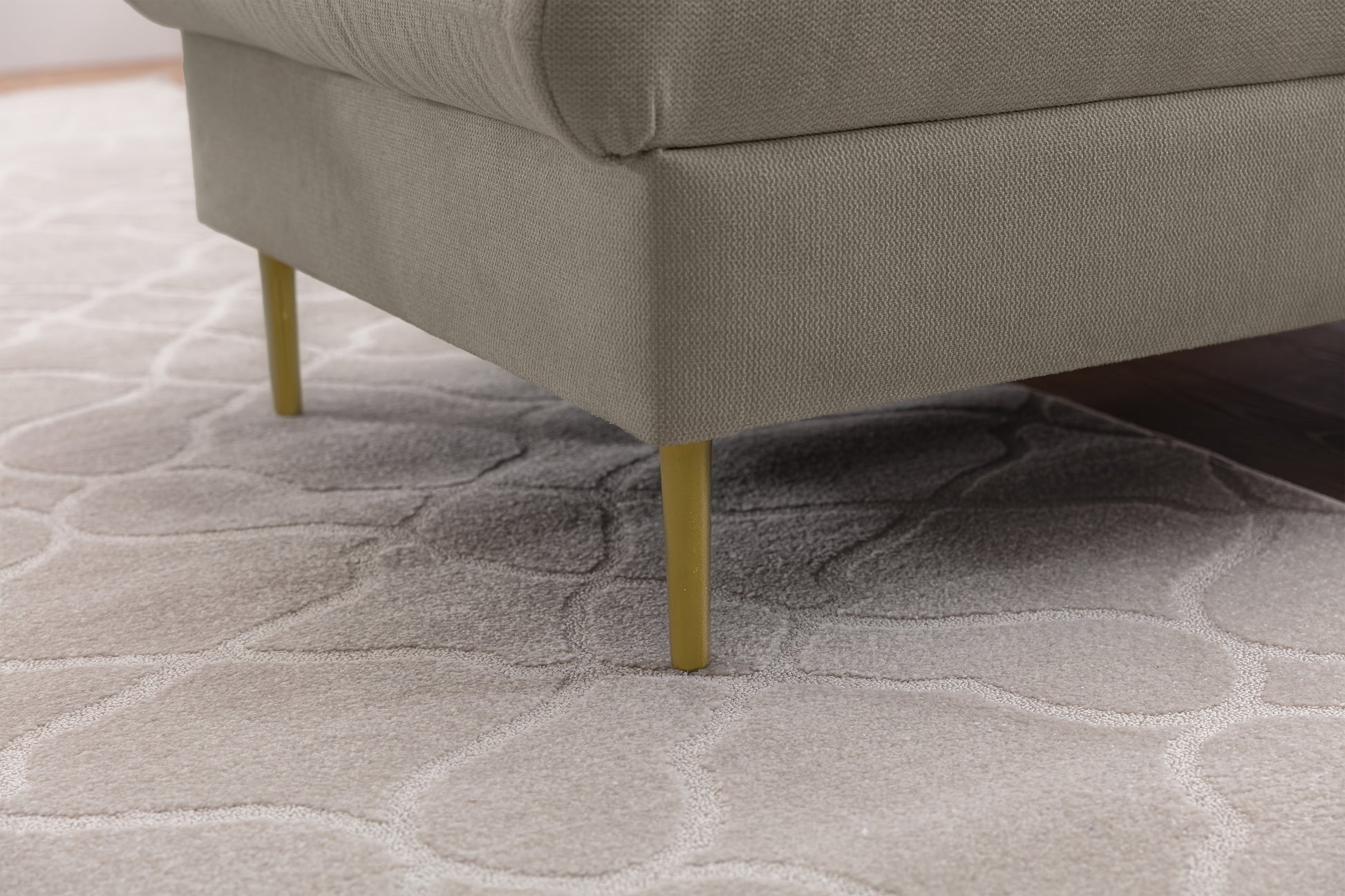 Dīvāns Tai 222/95/161 cm Loft 02/zelts kājas - N1 Home