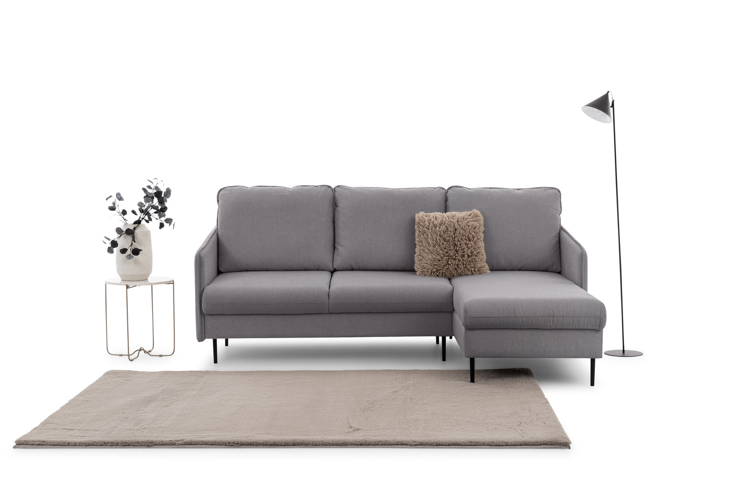 Dīvāns Tai 222/95/161 cm Loft 19/melnas kājas - N1 Home