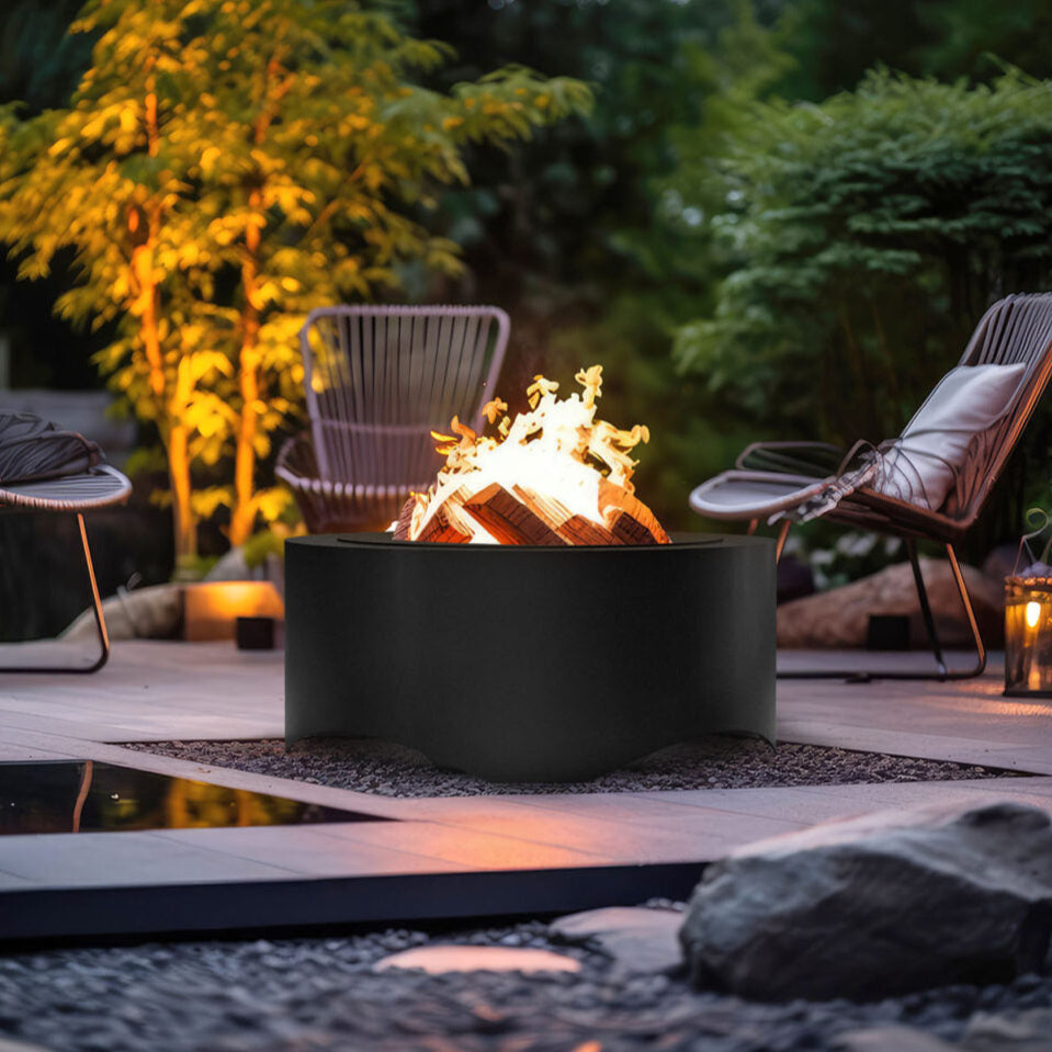 Dārza kamīns Blans Round 70/30; 100/30 cm melns - N1 Home