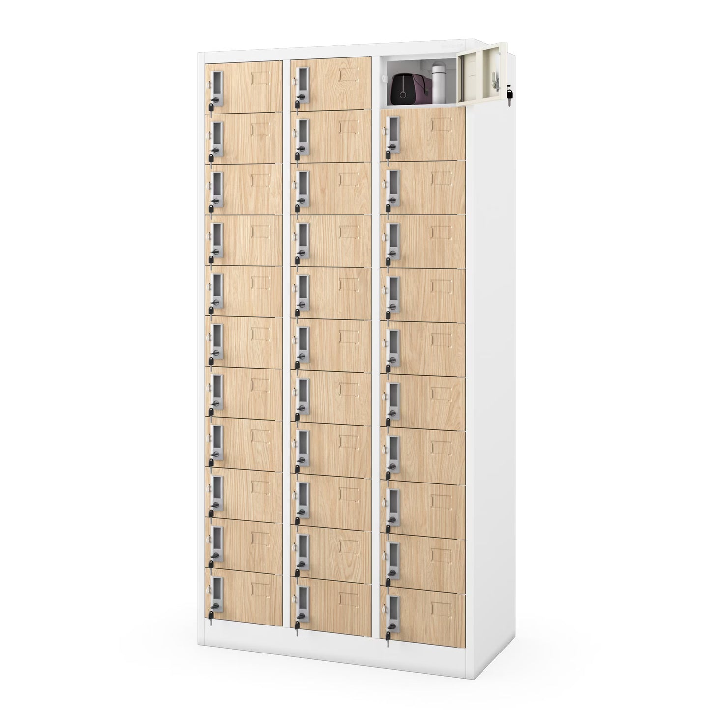 Skapis Olips 90/185/45 cm sonoma ozols/balts - N1 Home