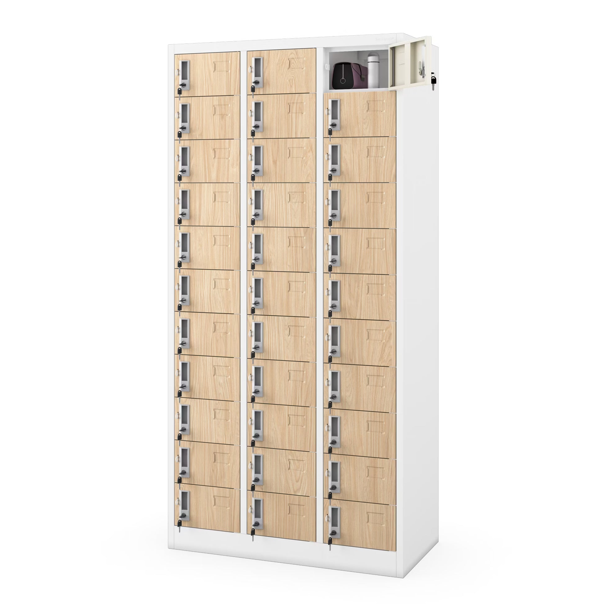 Skapis Olips 90/185/45 cm sonoma ozols/balts - N1 Home