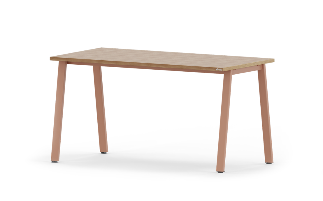 Galds Opit-Lite II A 120-160/70/74 cm Amerikāņu ozols STD14/ Netīri rozā M09 - N1 Home