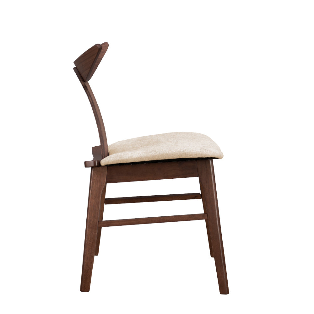 Krēsls Henris 80/49/53 cm rieksts/latte - N1 Home