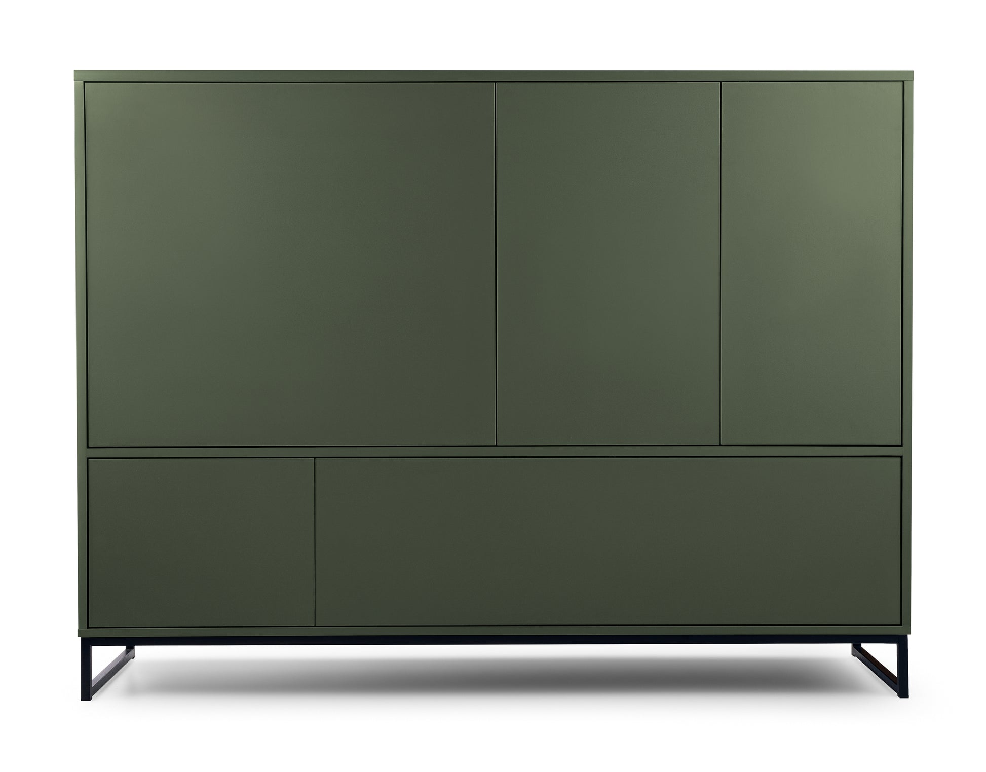 FUMIRA Kumode 160 cm zaļā krāsā - N1 Home